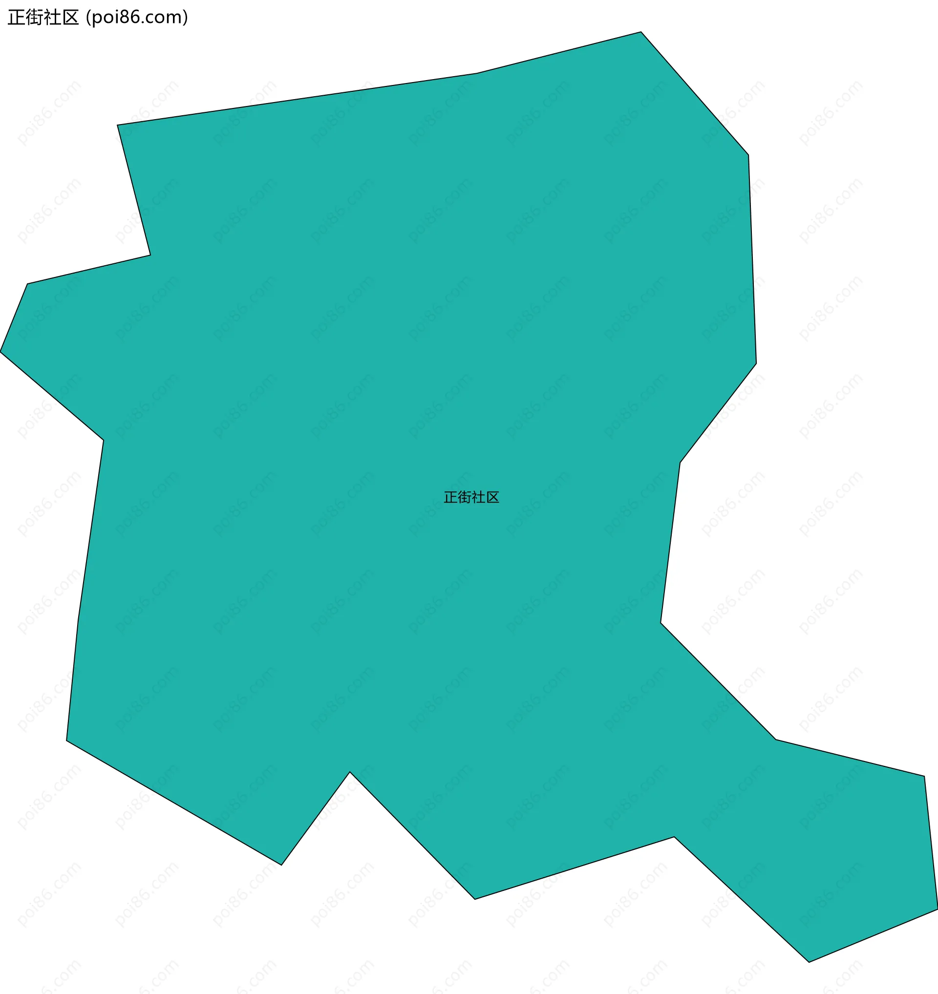 正街社区边界地图