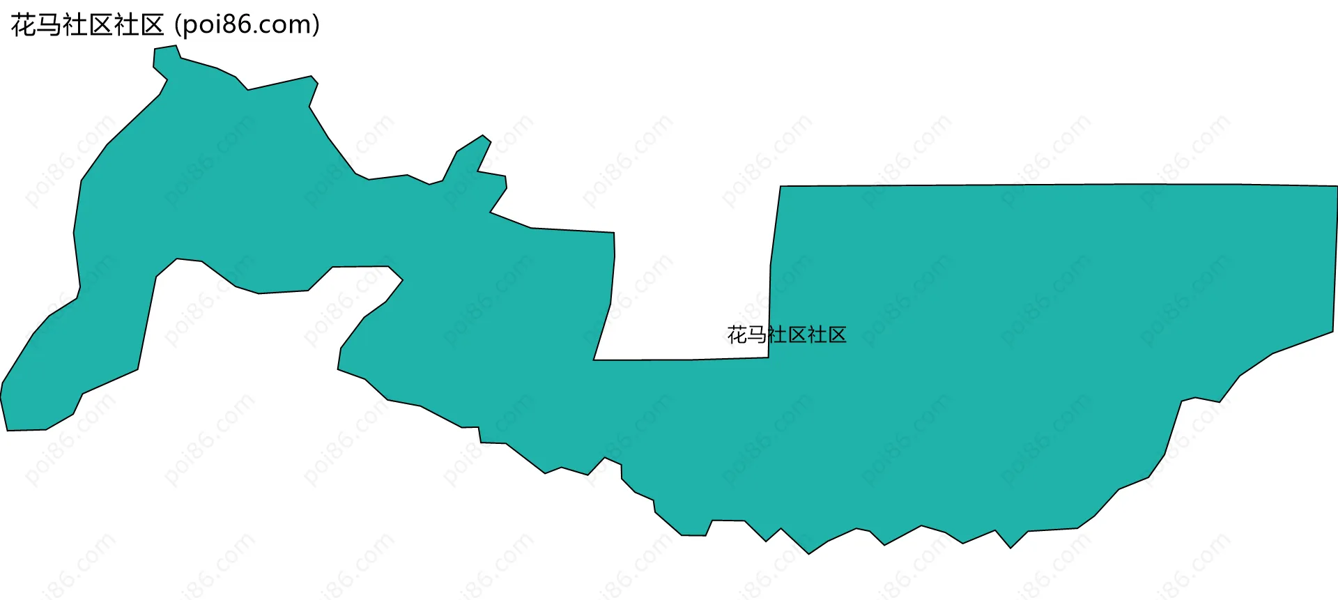 花马社区社区边界地图