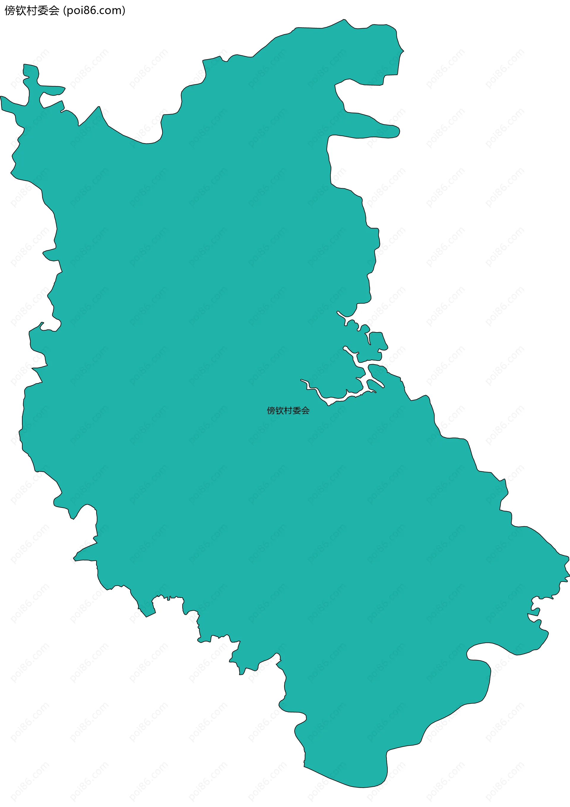 傍钦村委会边界地图