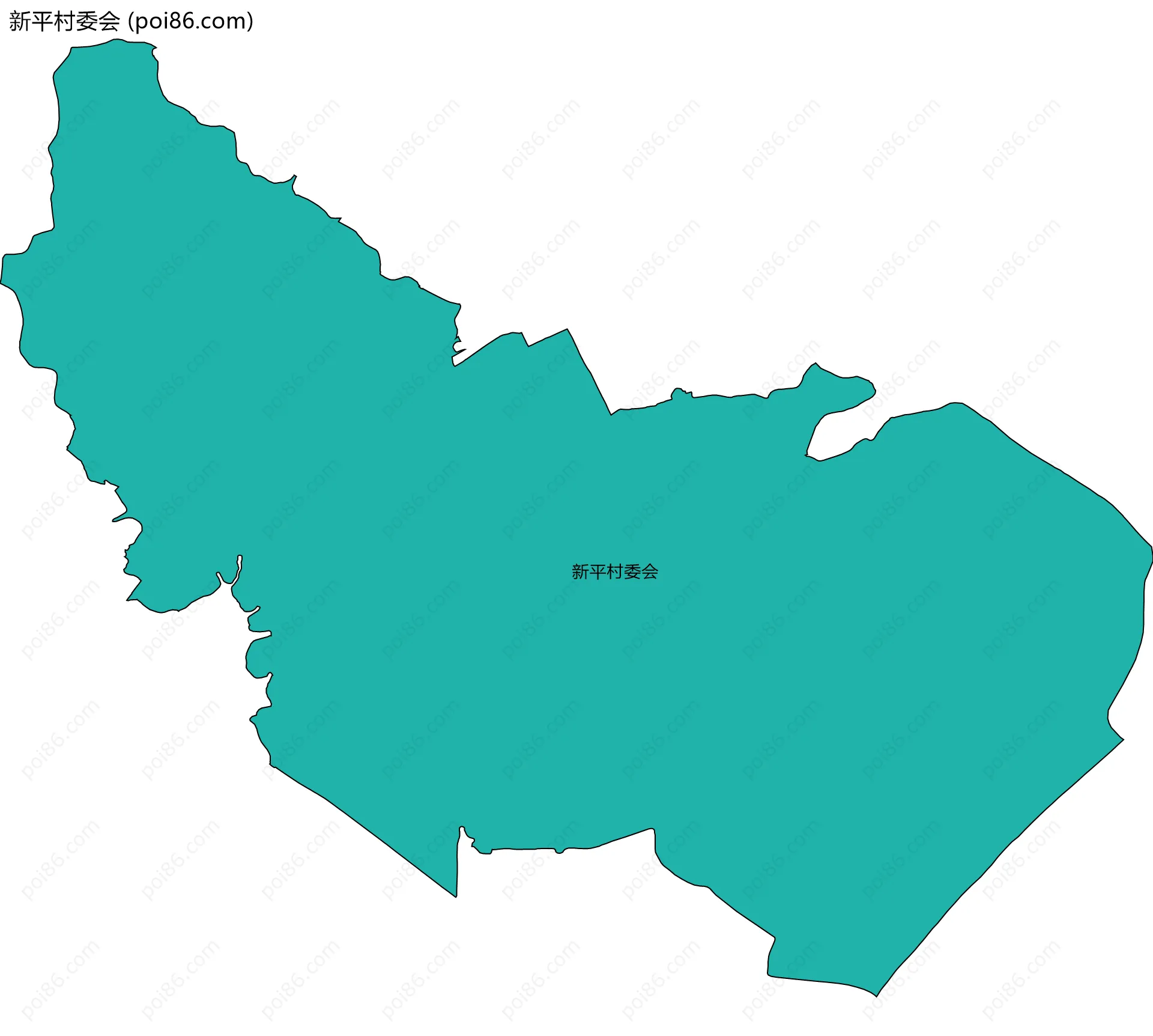新平村委会边界地图