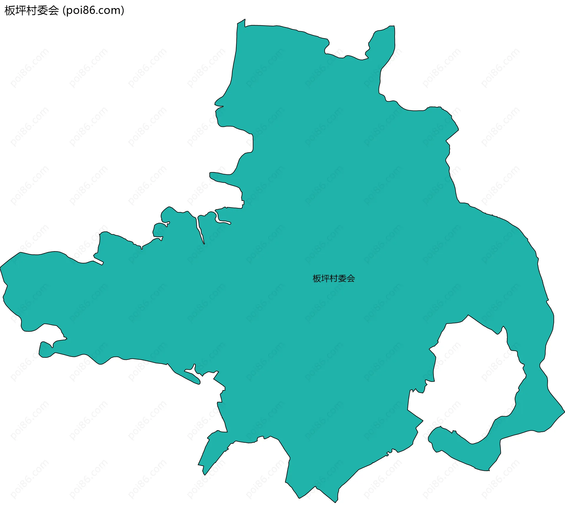 板坪村委会边界地图