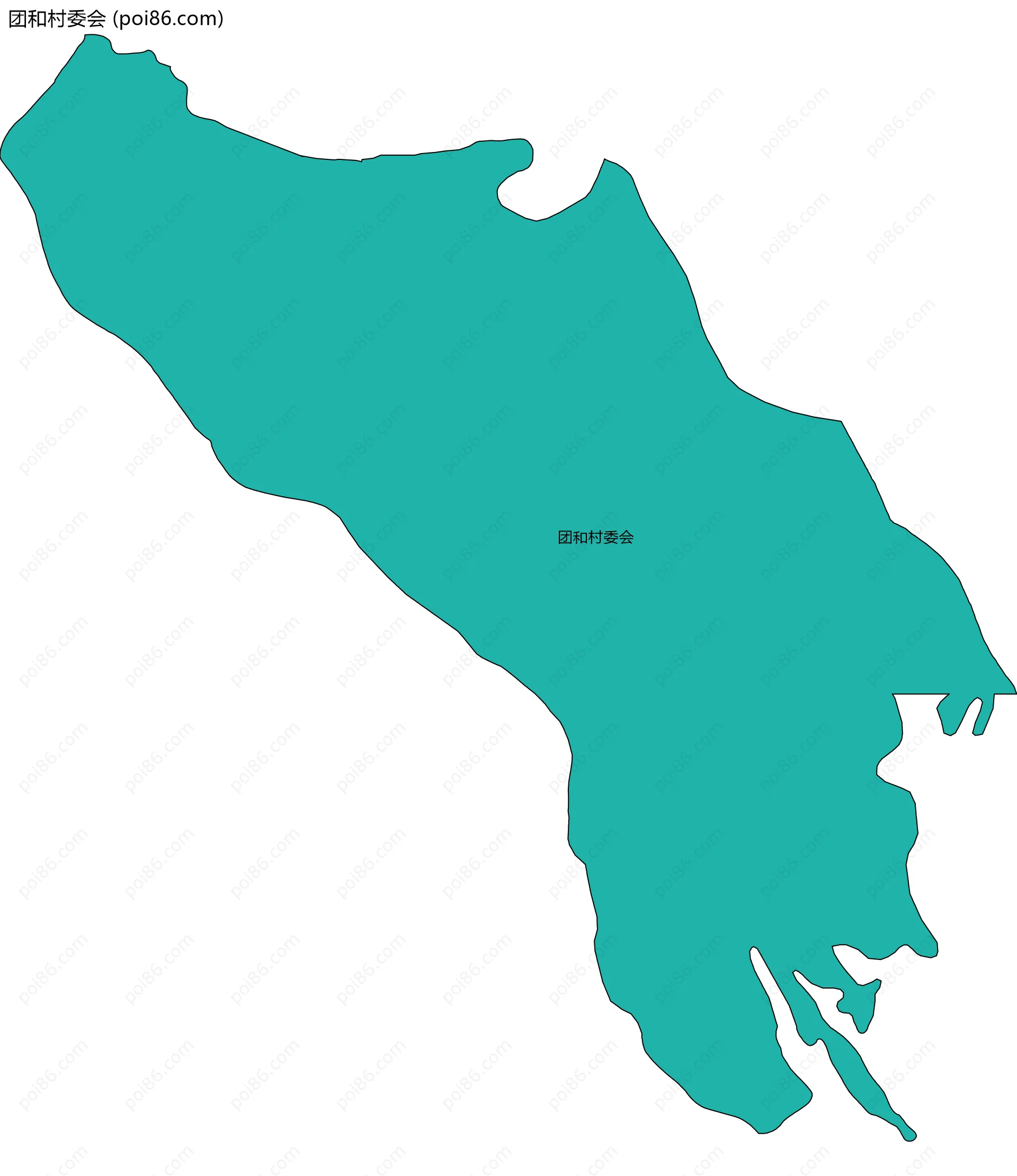 团和村委会边界地图