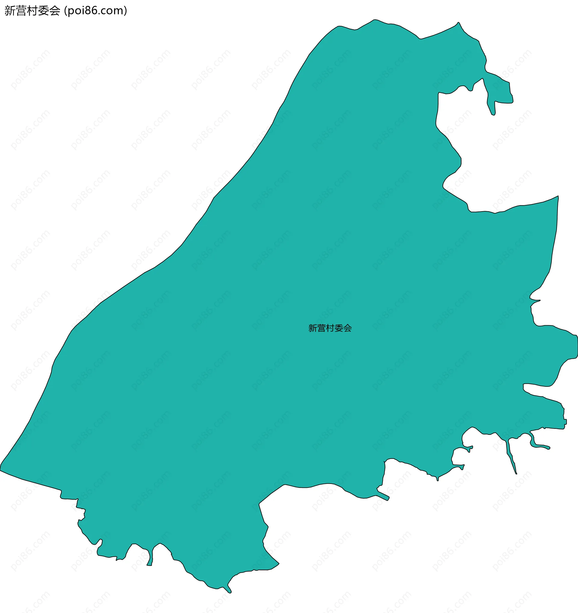 新营村委会边界地图