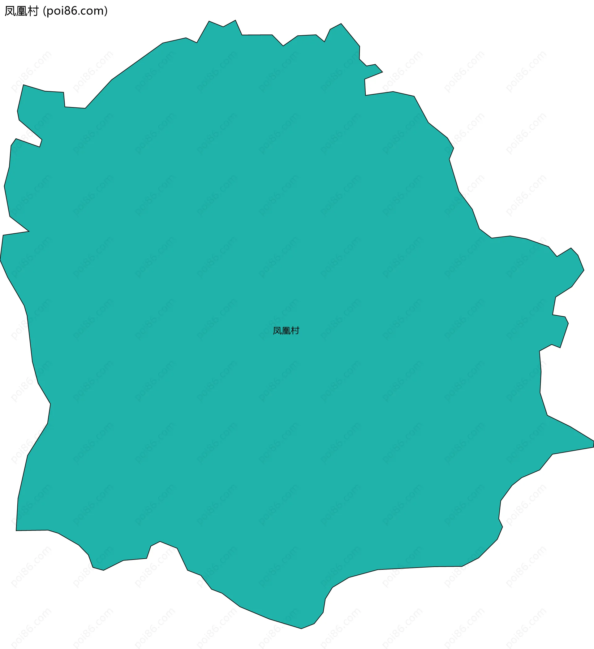 凤凰村边界地图