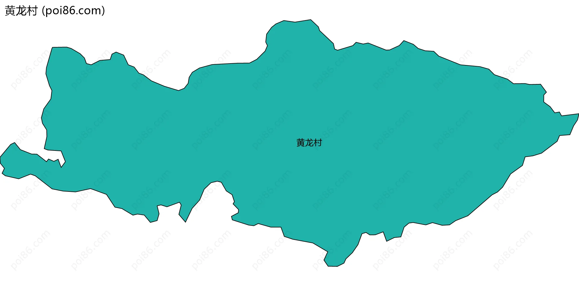 黄龙村边界地图