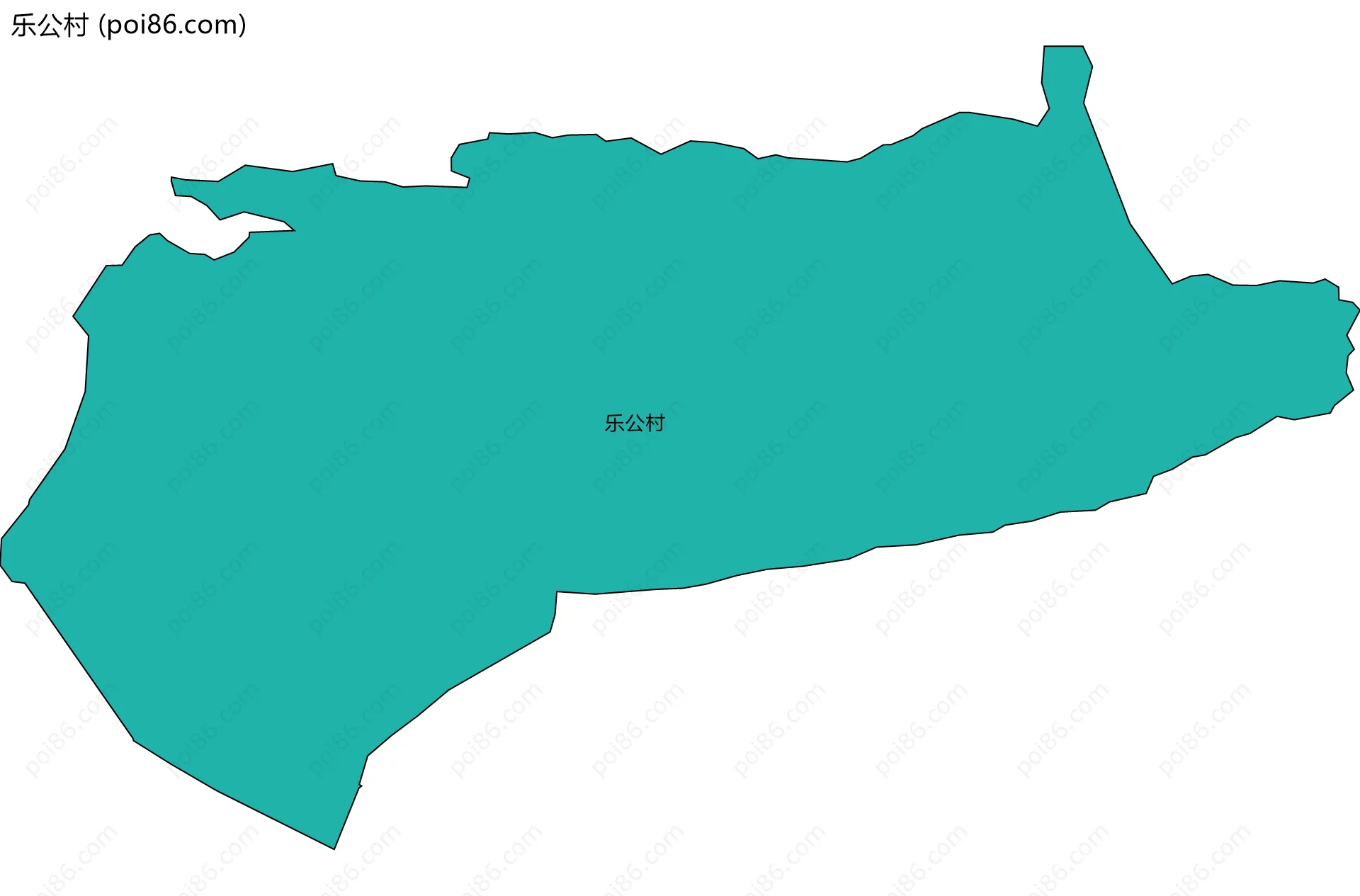 乐公村边界地图