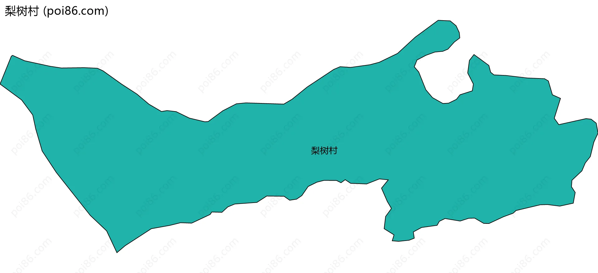 梨树村边界地图