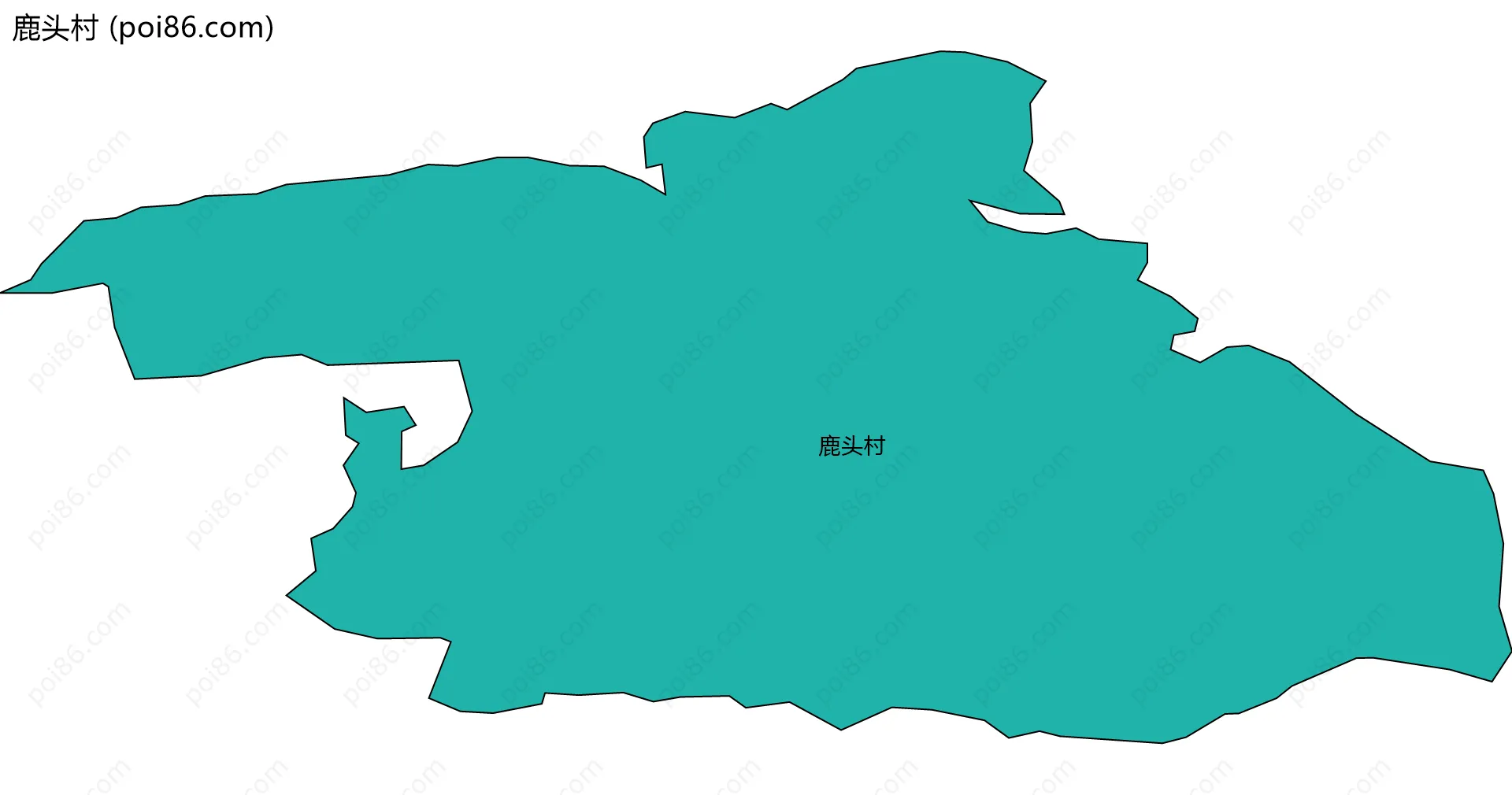 鹿头村边界地图