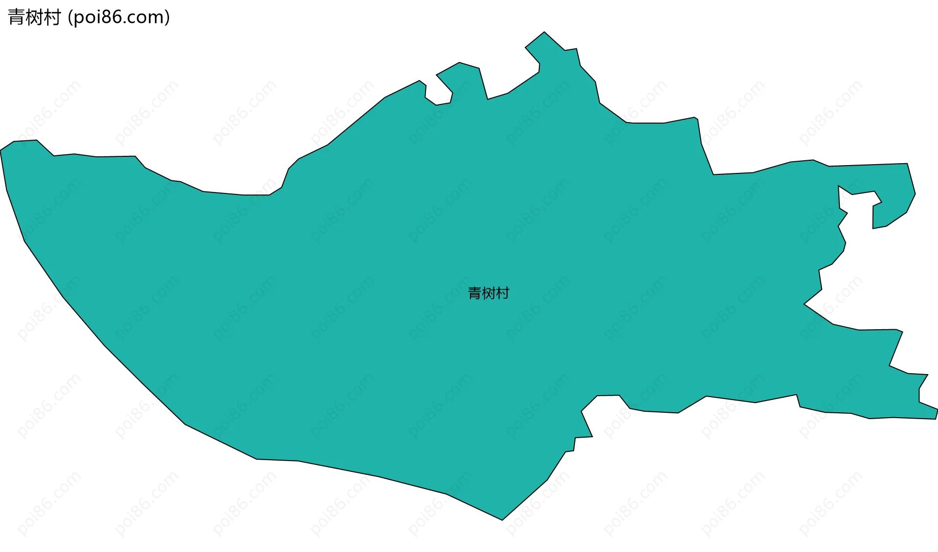 青树村边界地图