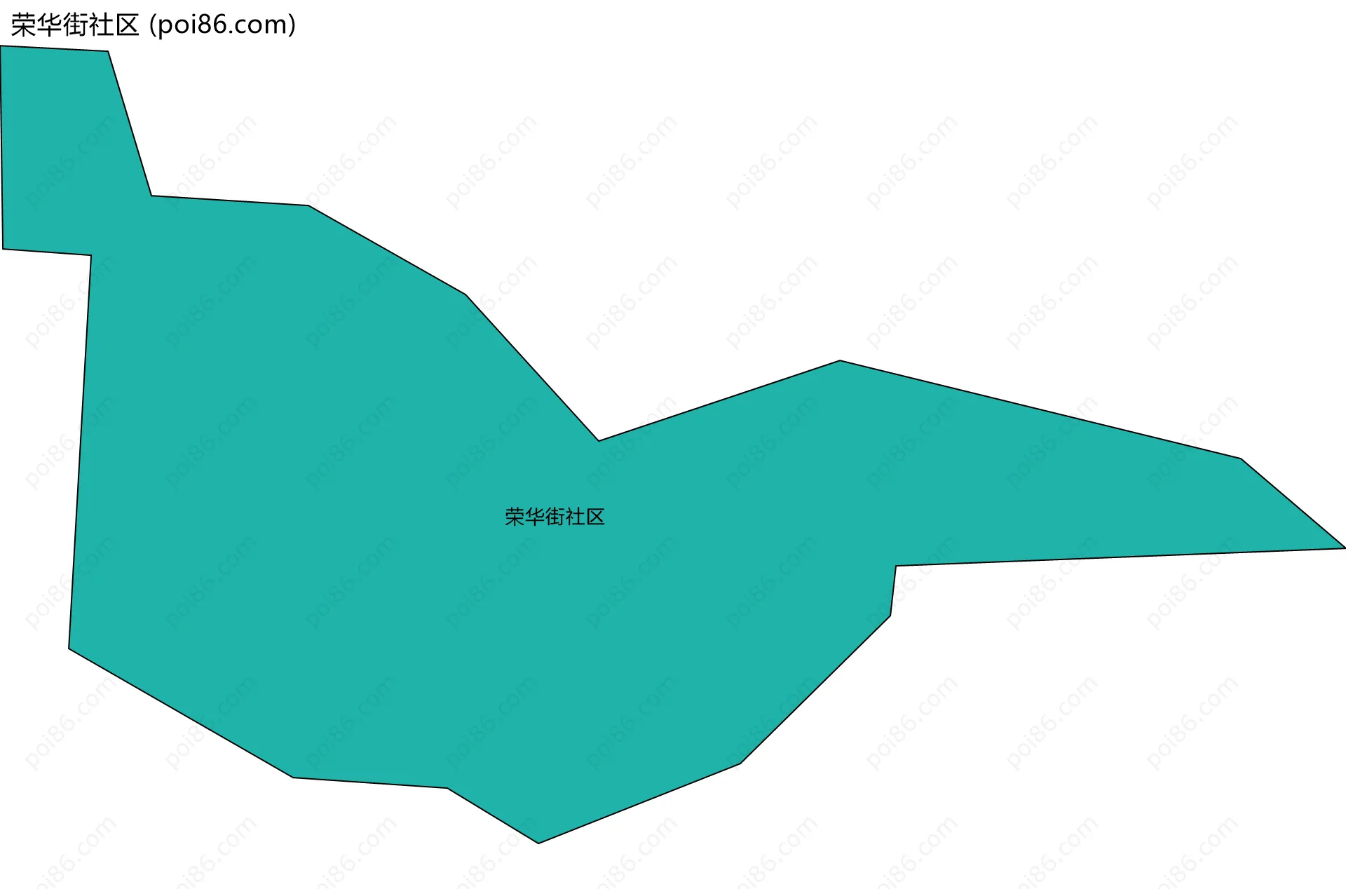 荣华街社区边界地图