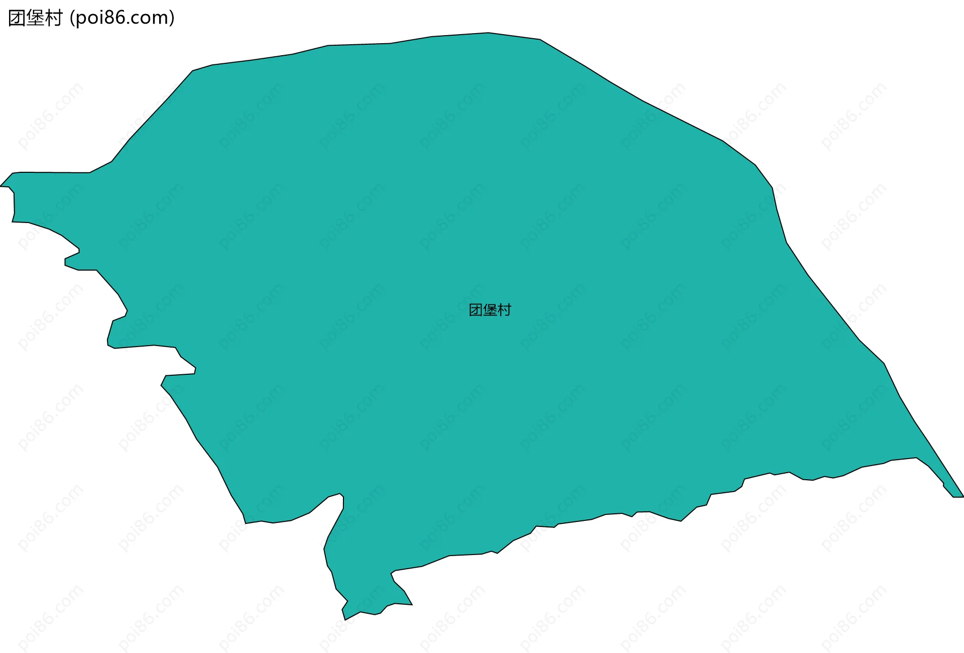 团堡村边界地图