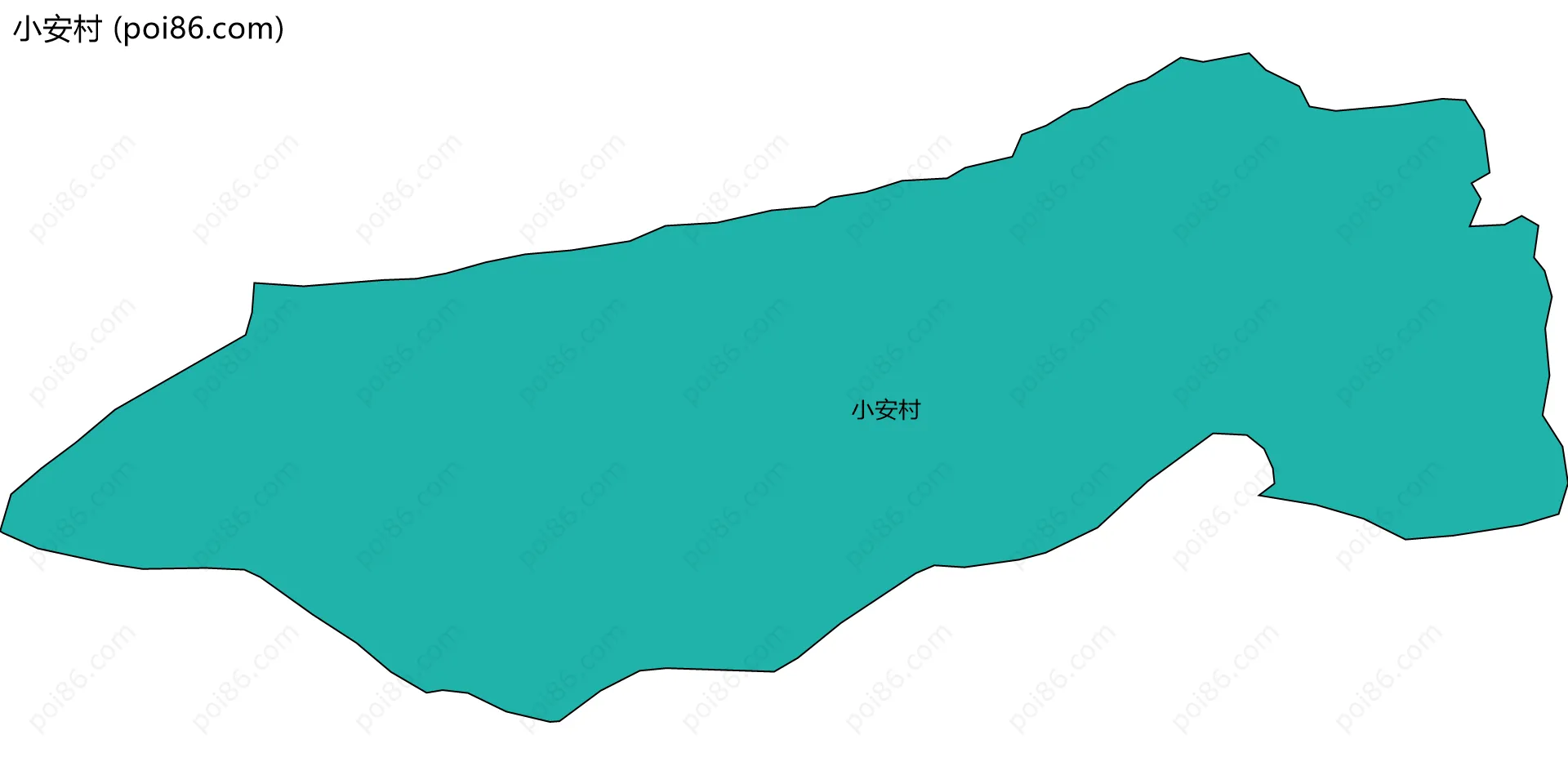 小安村边界地图