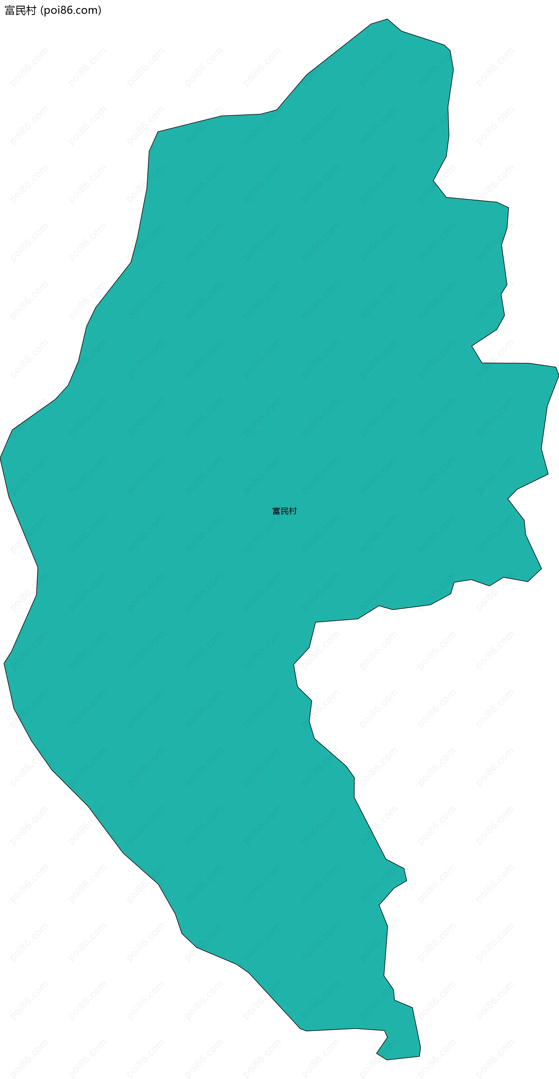 富民村边界地图