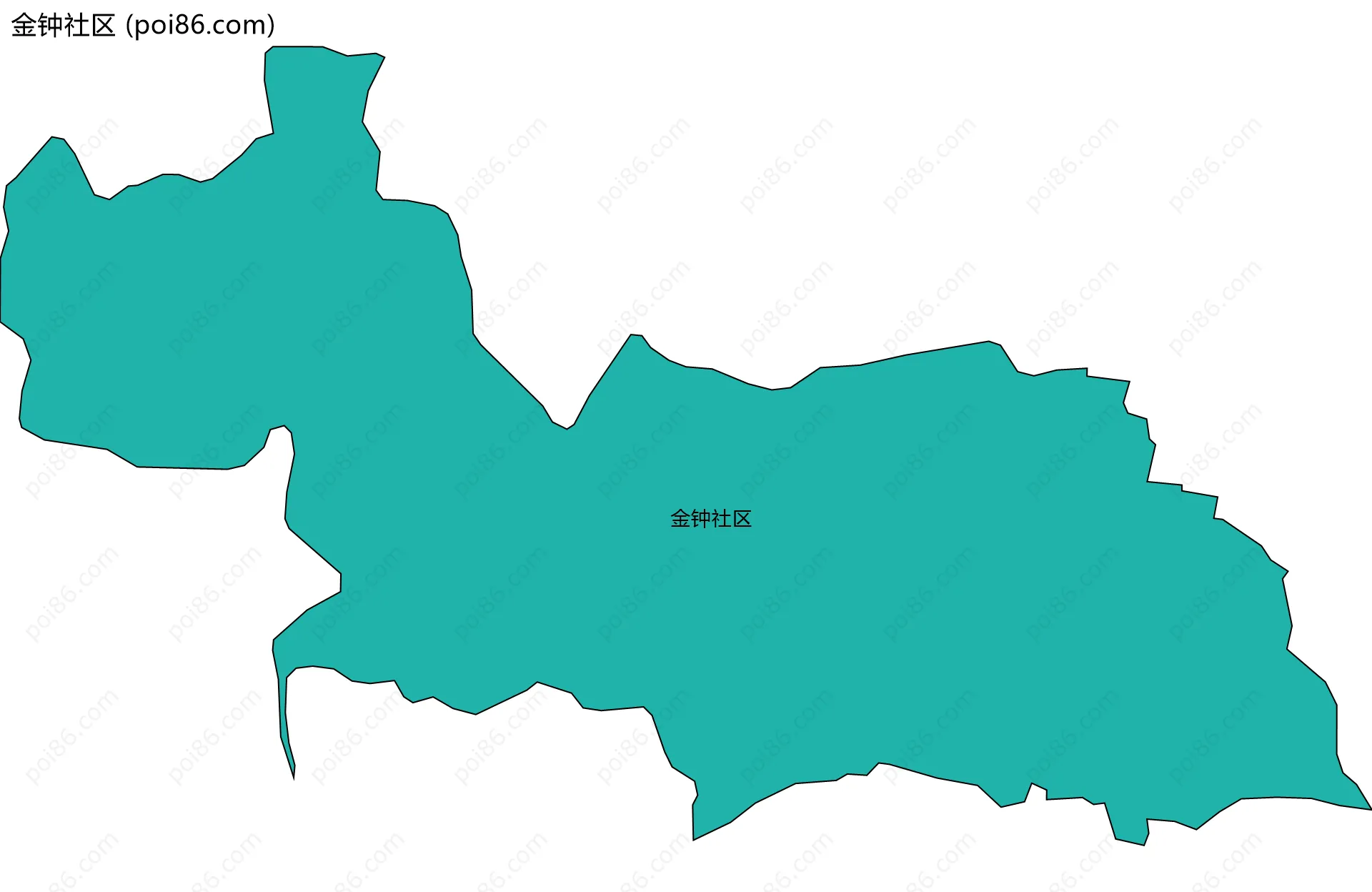 金钟社区边界地图