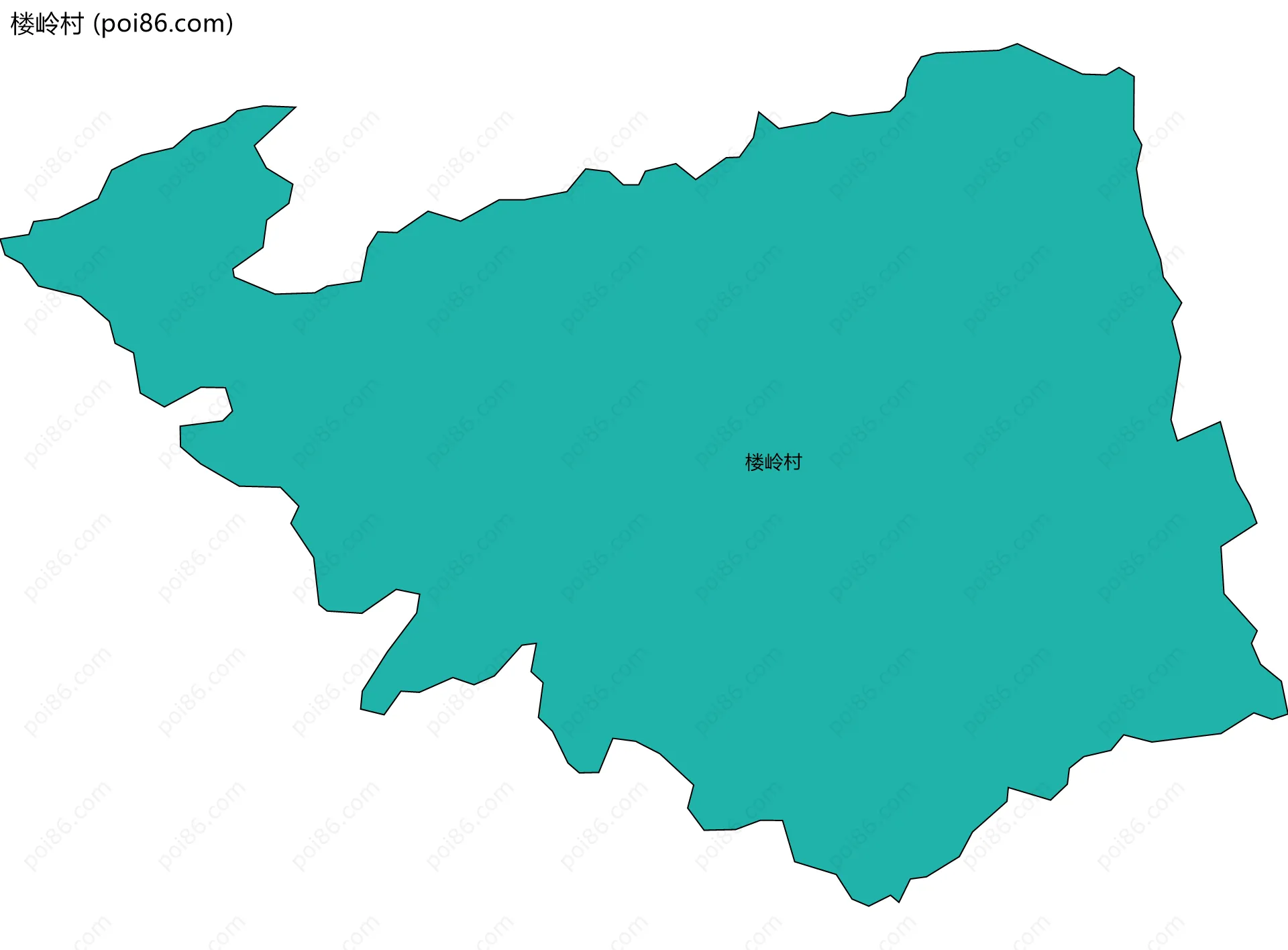 楼岭村边界地图