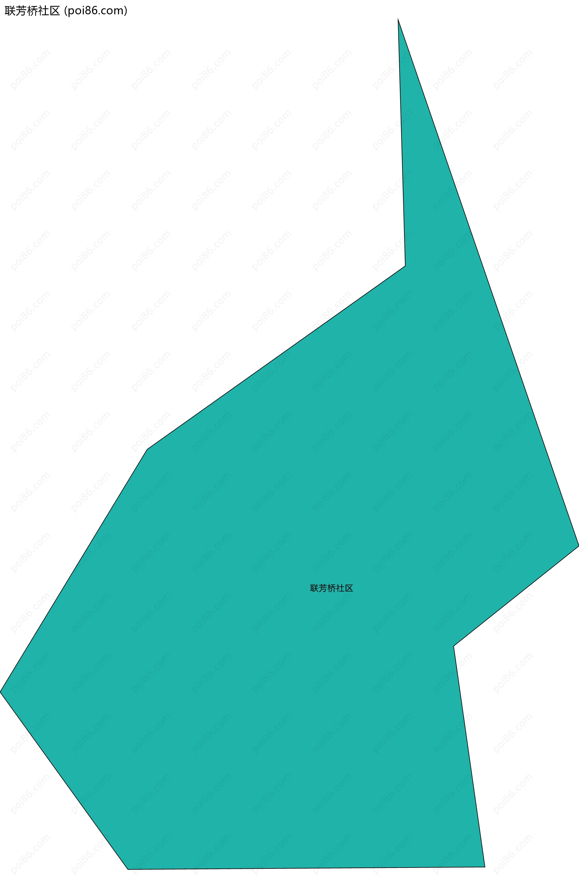 联芳桥社区边界地图