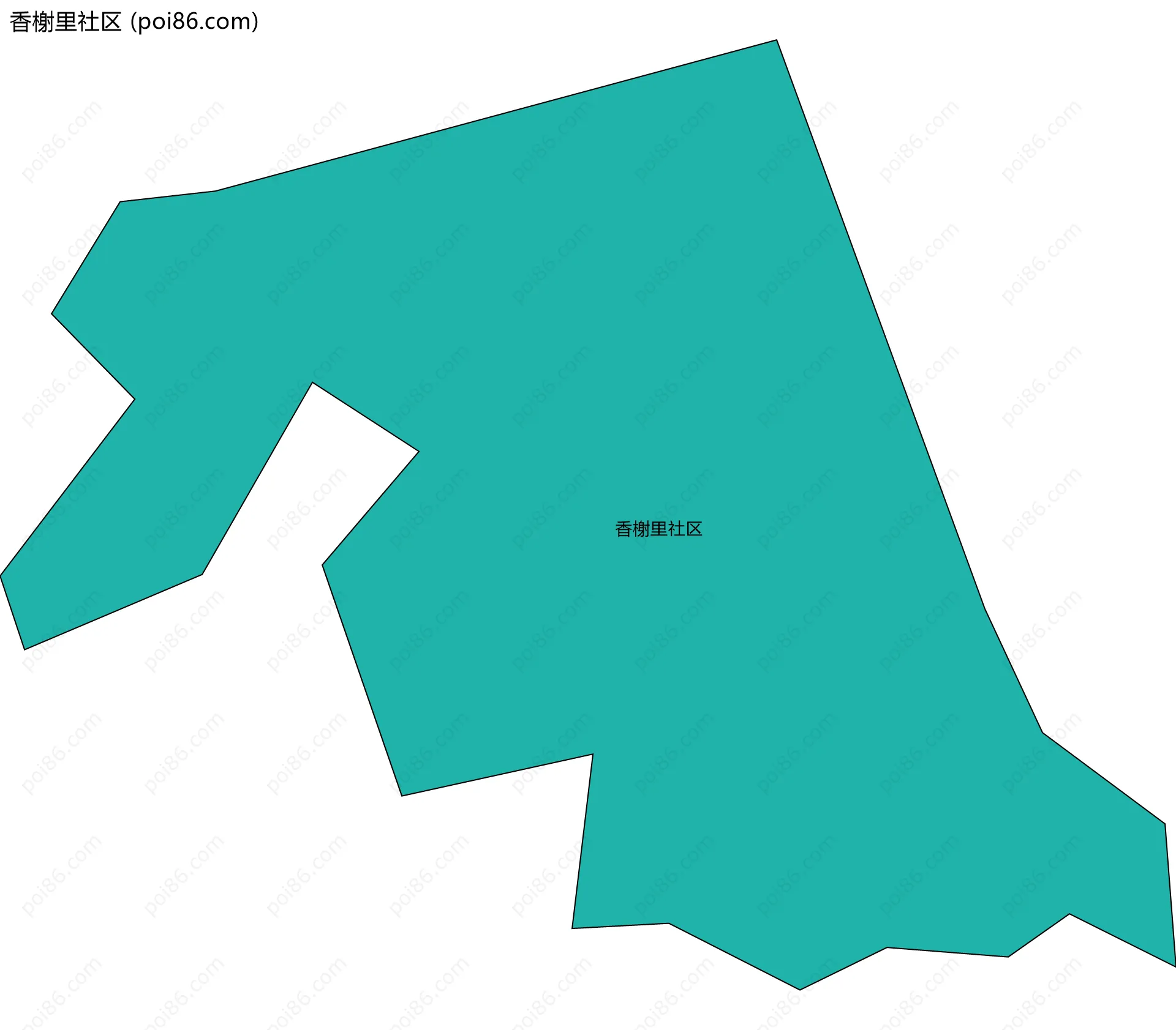 香榭里社区边界地图