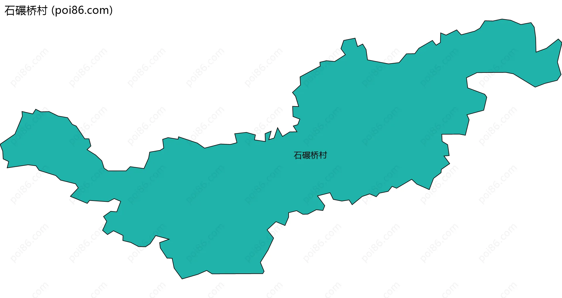 石碾桥村边界地图