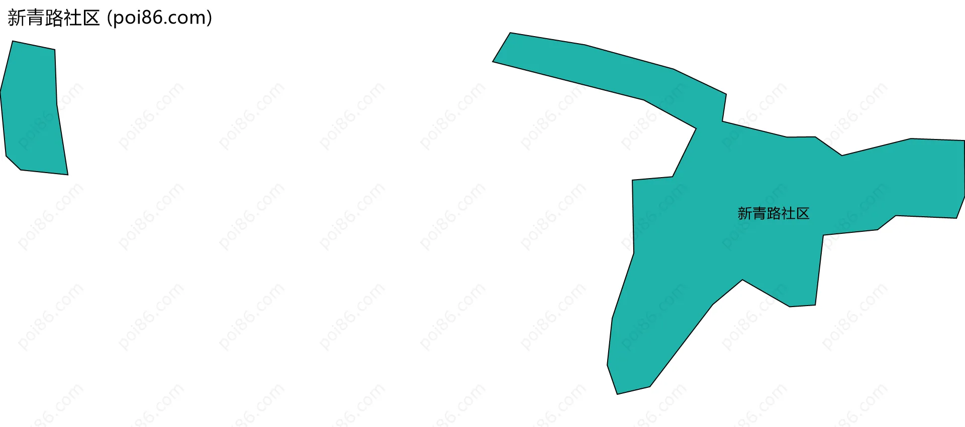 新青路社区边界地图