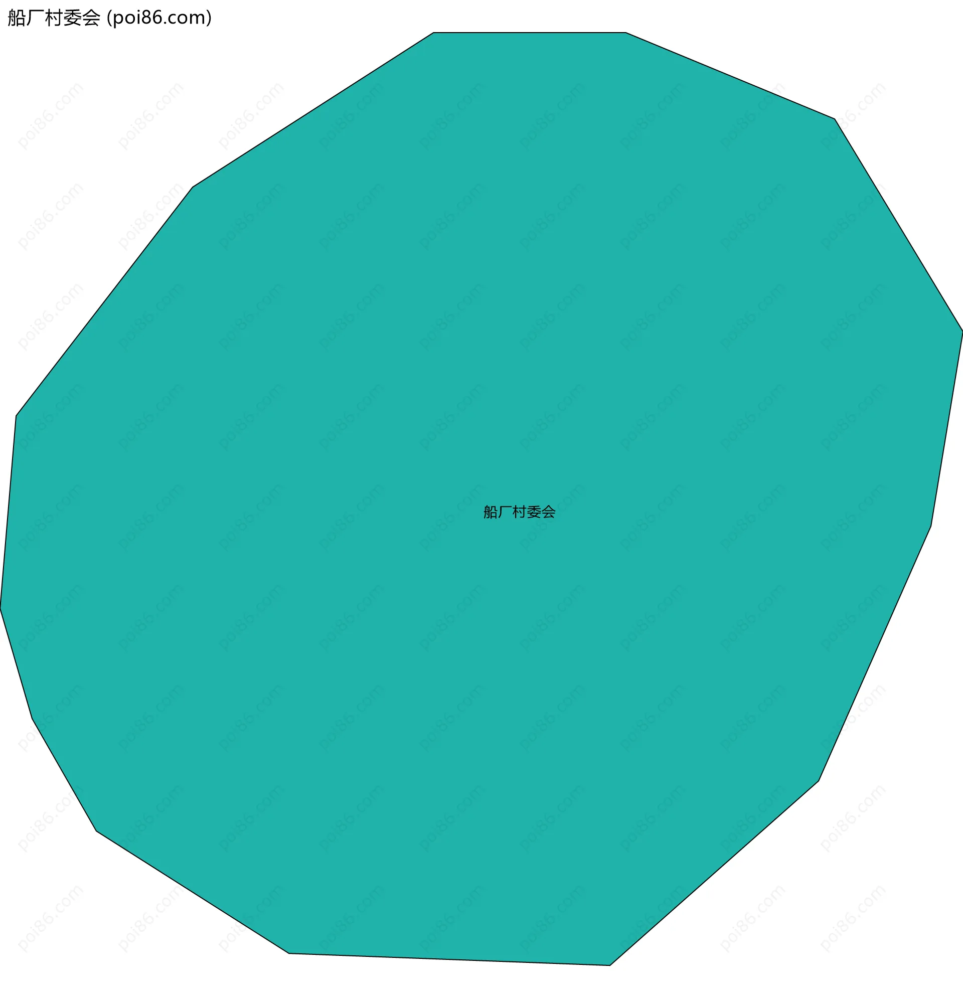 船厂村委会边界地图
