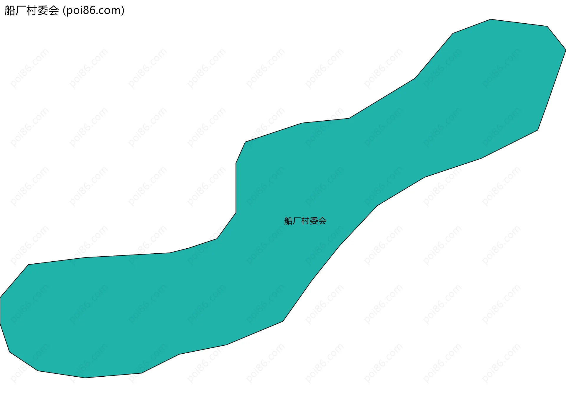 船厂村委会边界地图