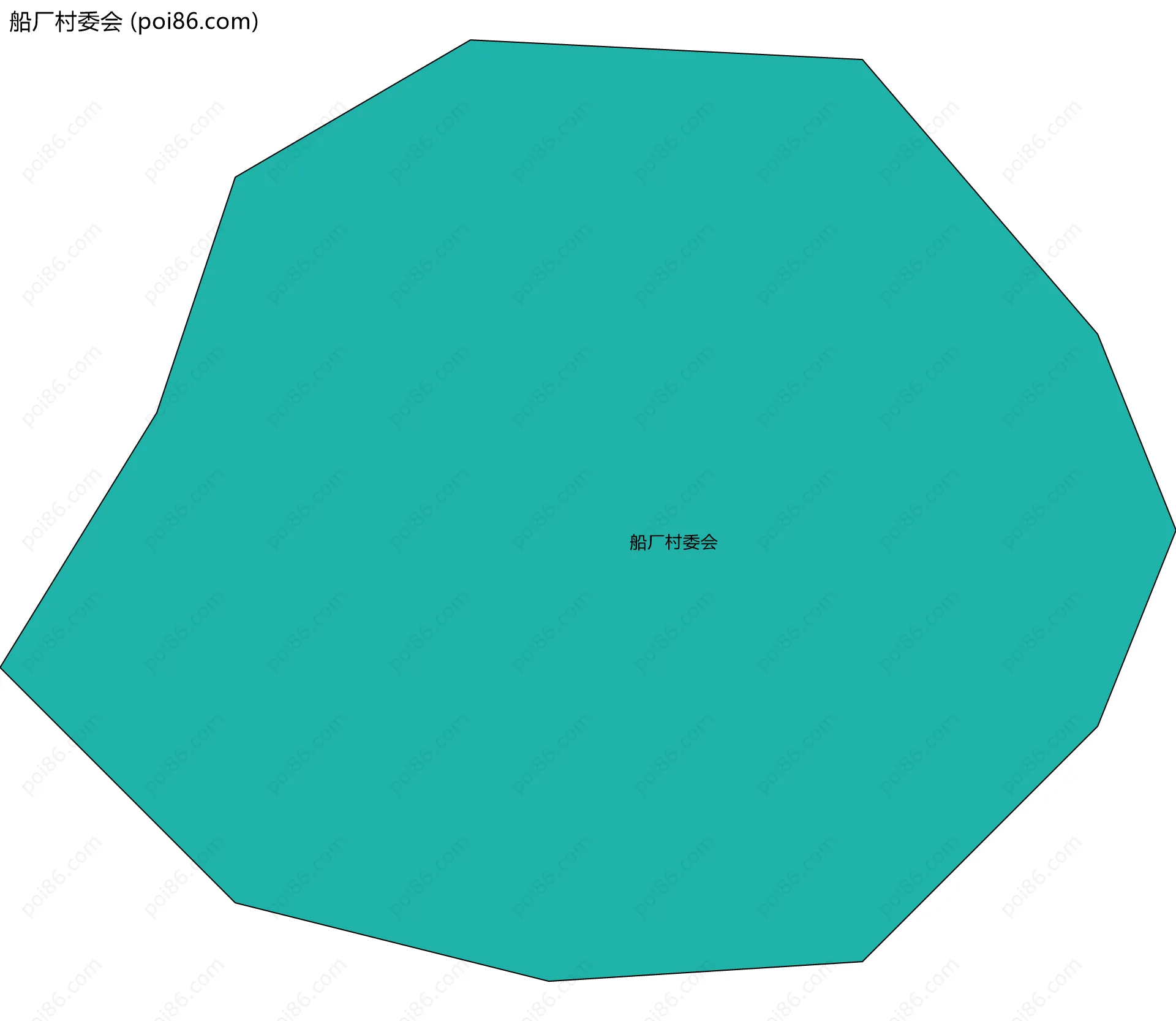 船厂村委会边界地图