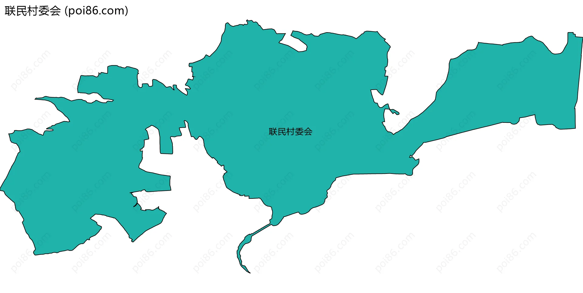 联民村委会边界地图