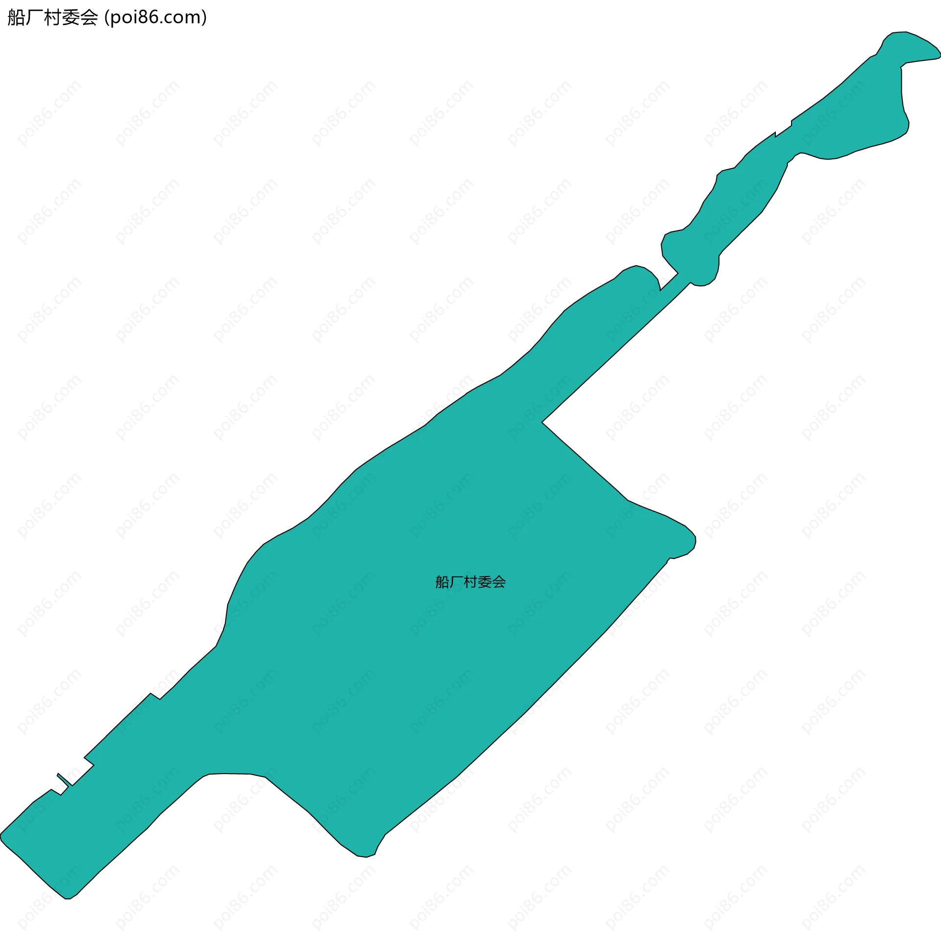 船厂村委会边界地图