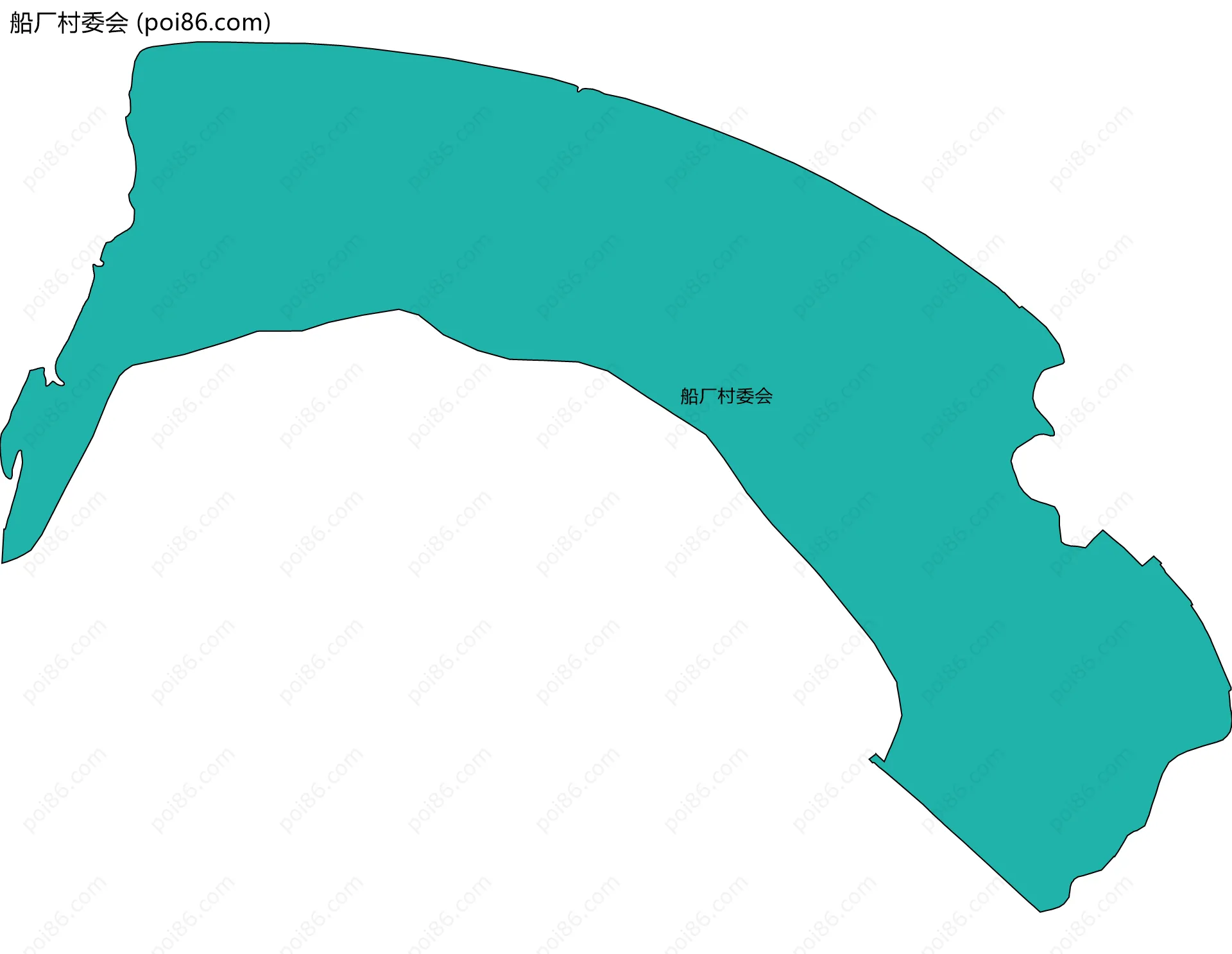 船厂村委会边界地图