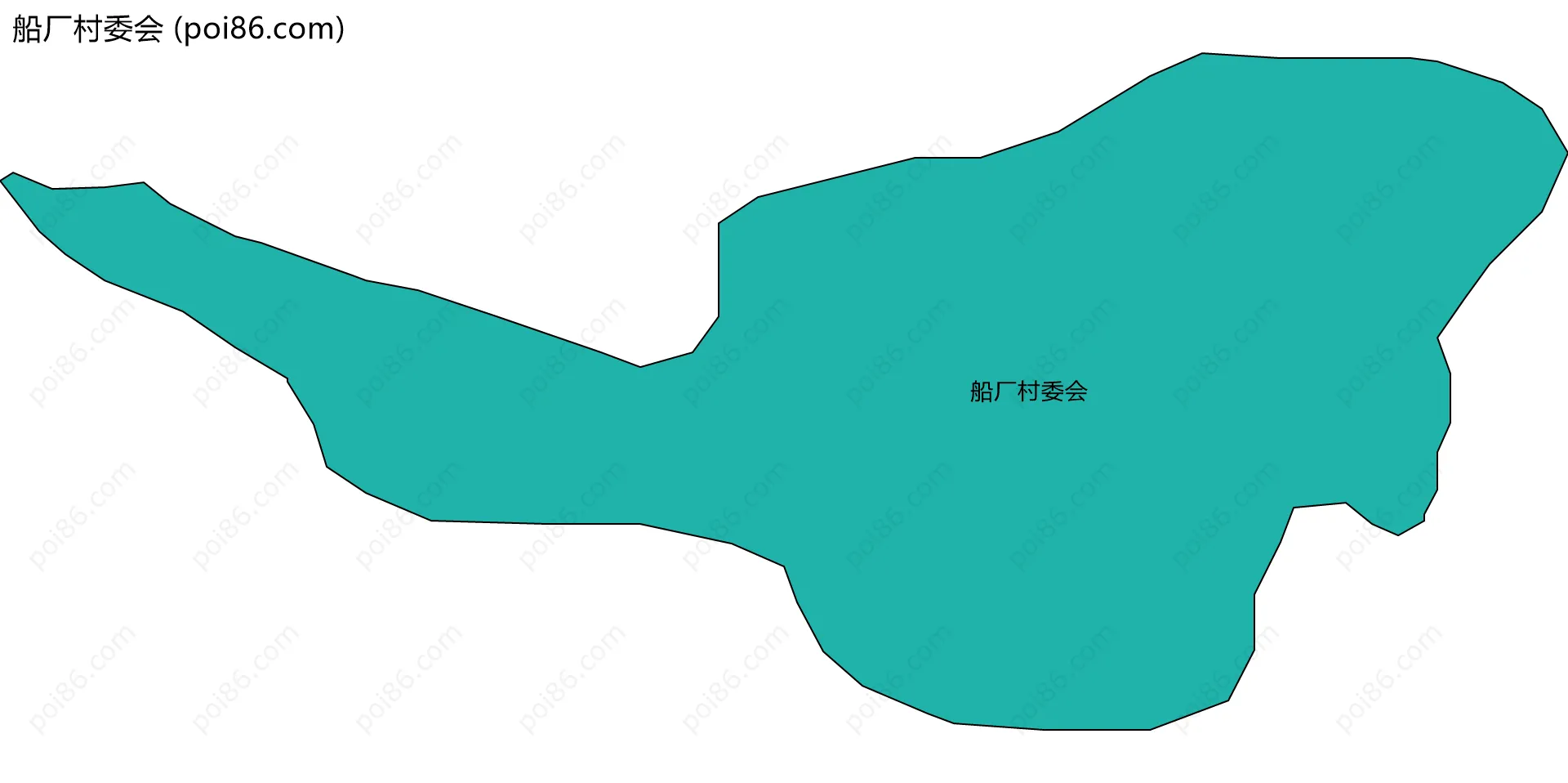 船厂村委会边界地图