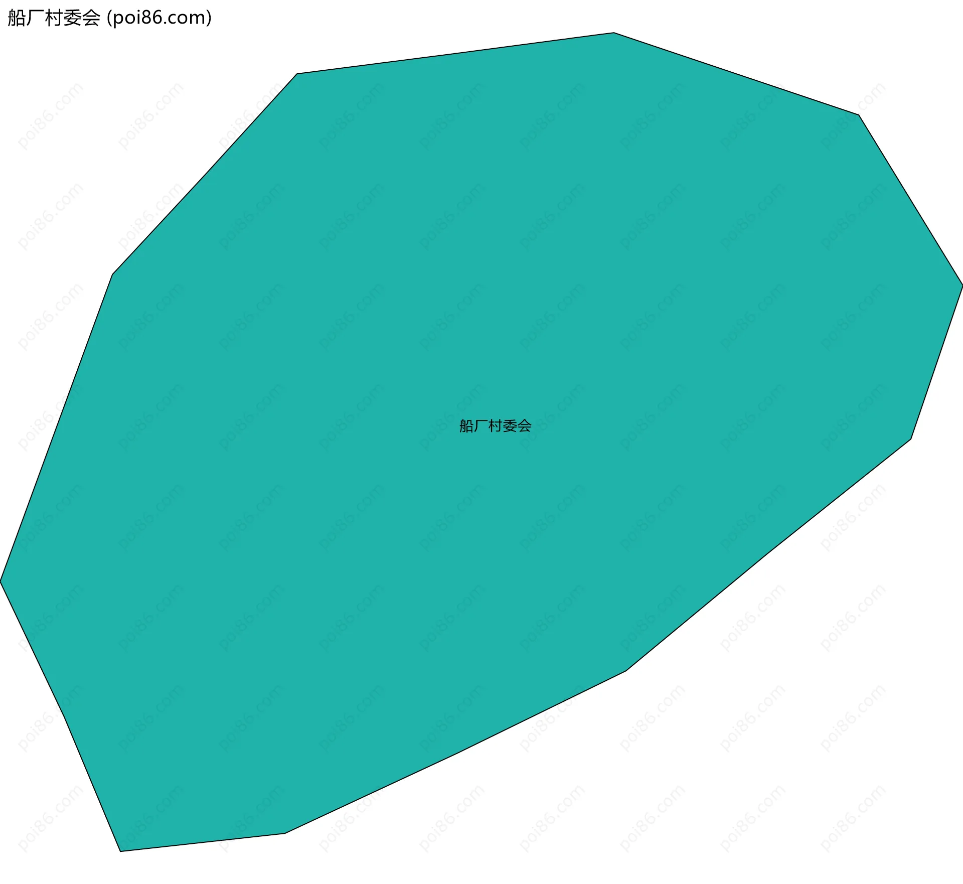 船厂村委会边界地图