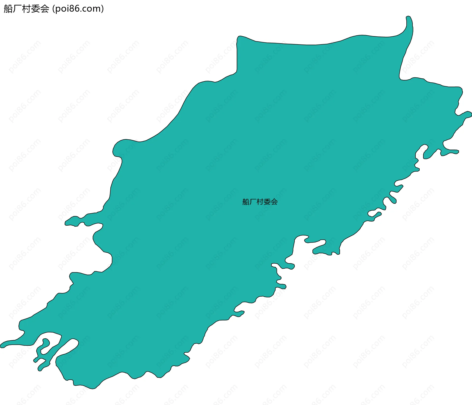 船厂村委会边界地图