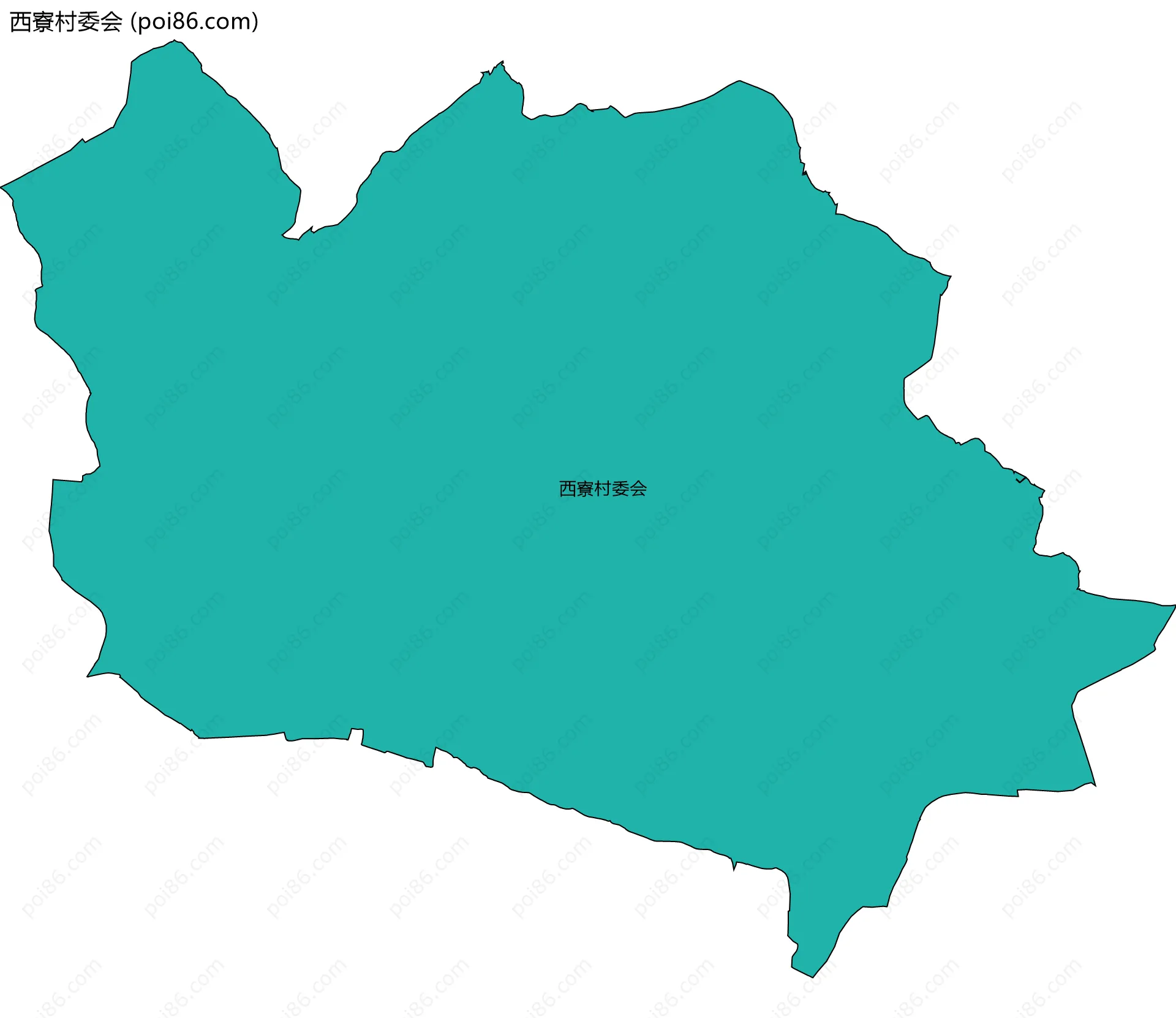 西寮村委会边界地图