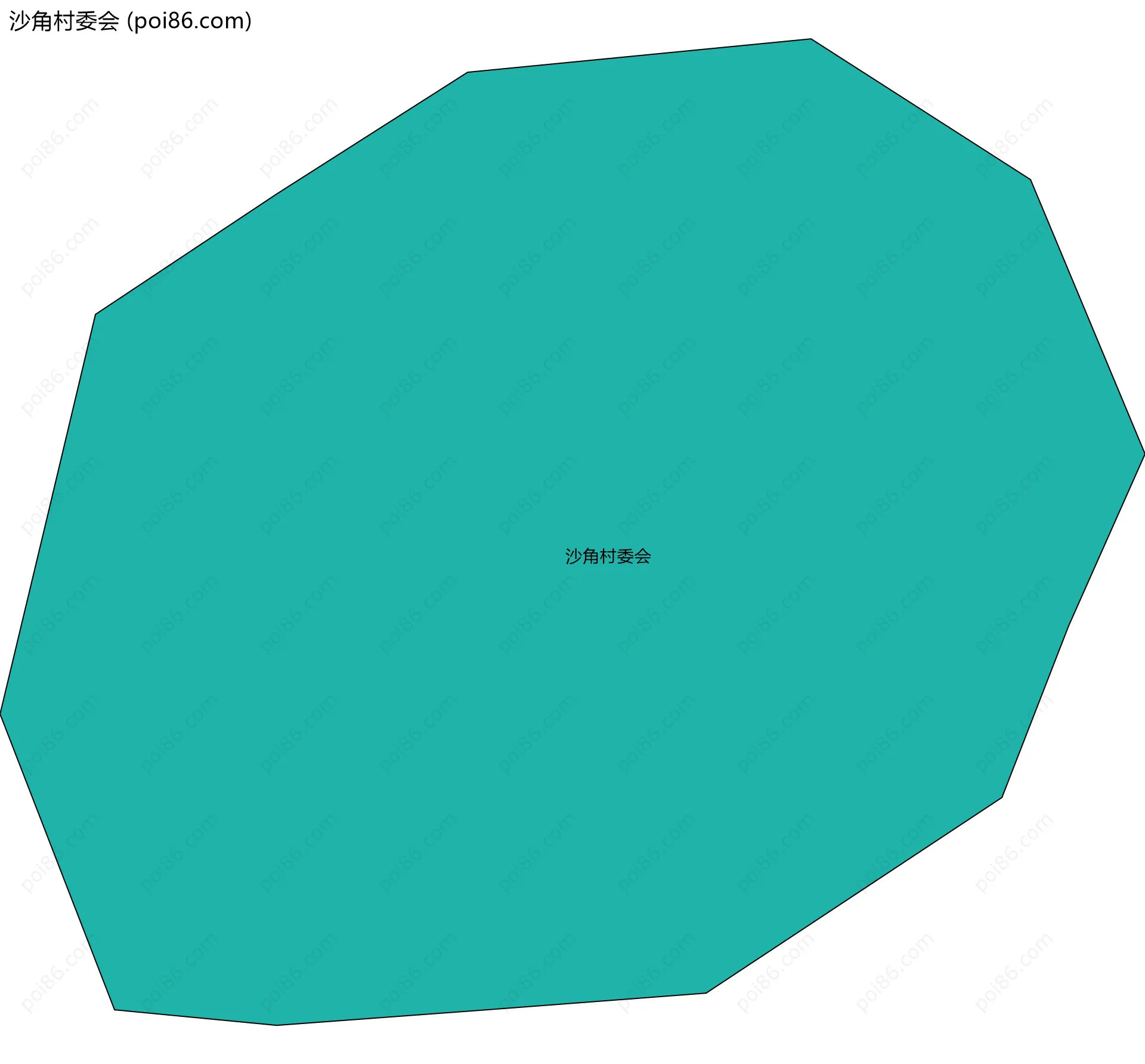 沙角村委会边界地图