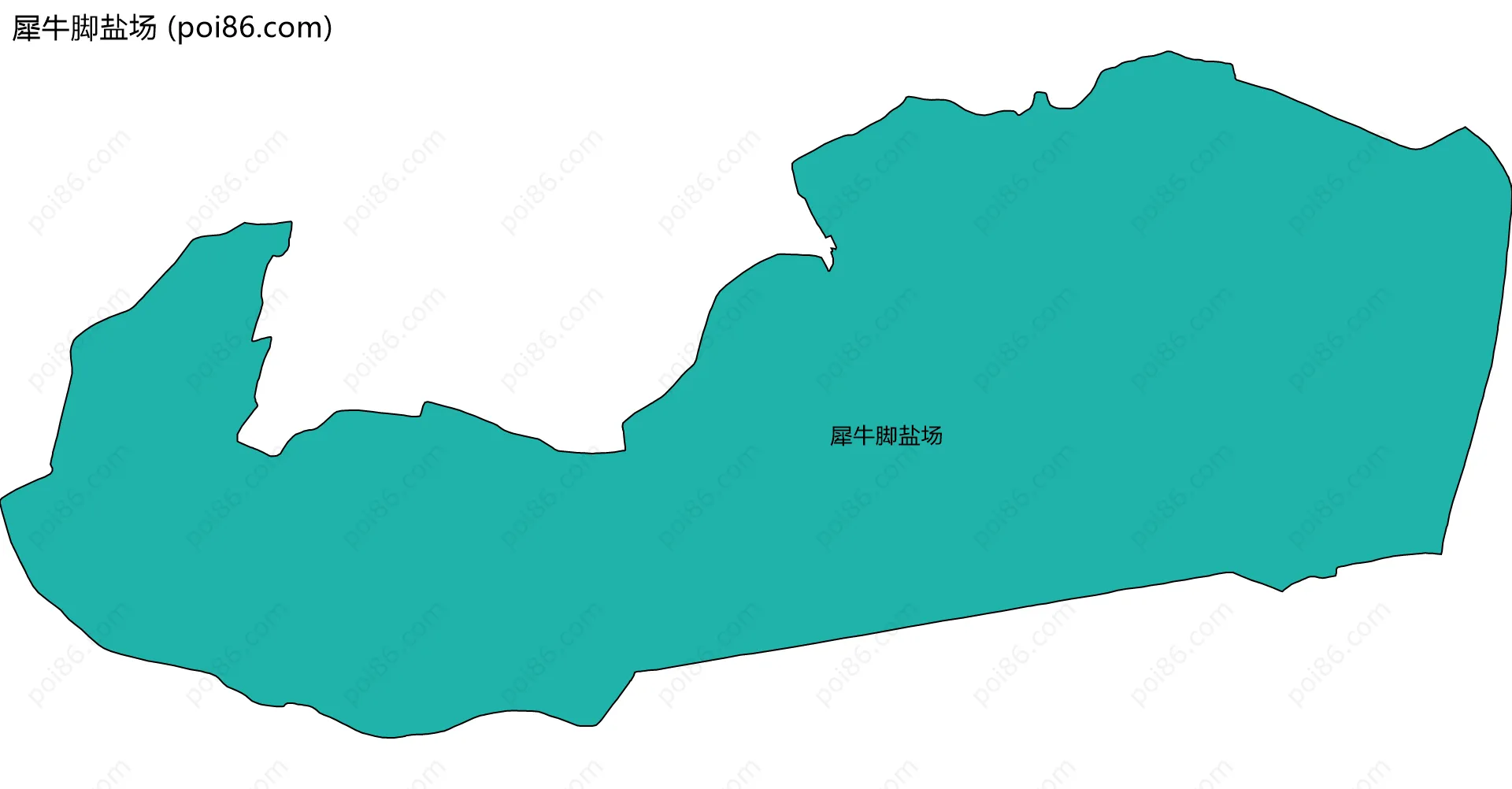 犀牛脚盐场边界地图