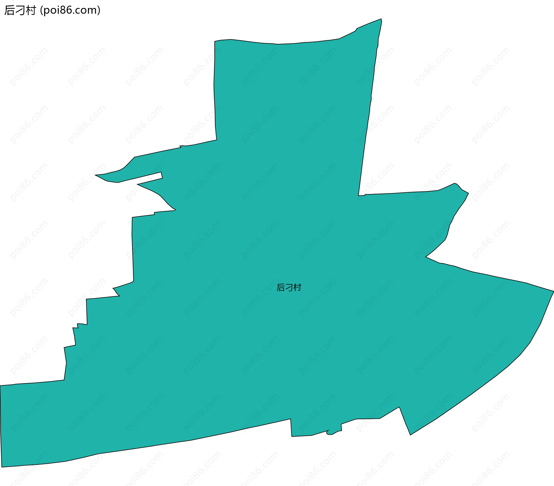 后刁村边界地图
