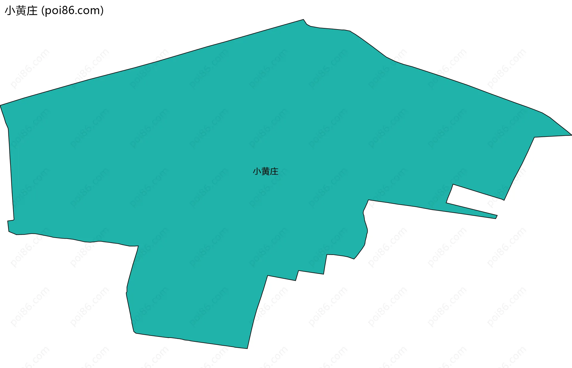小黄庄边界地图
