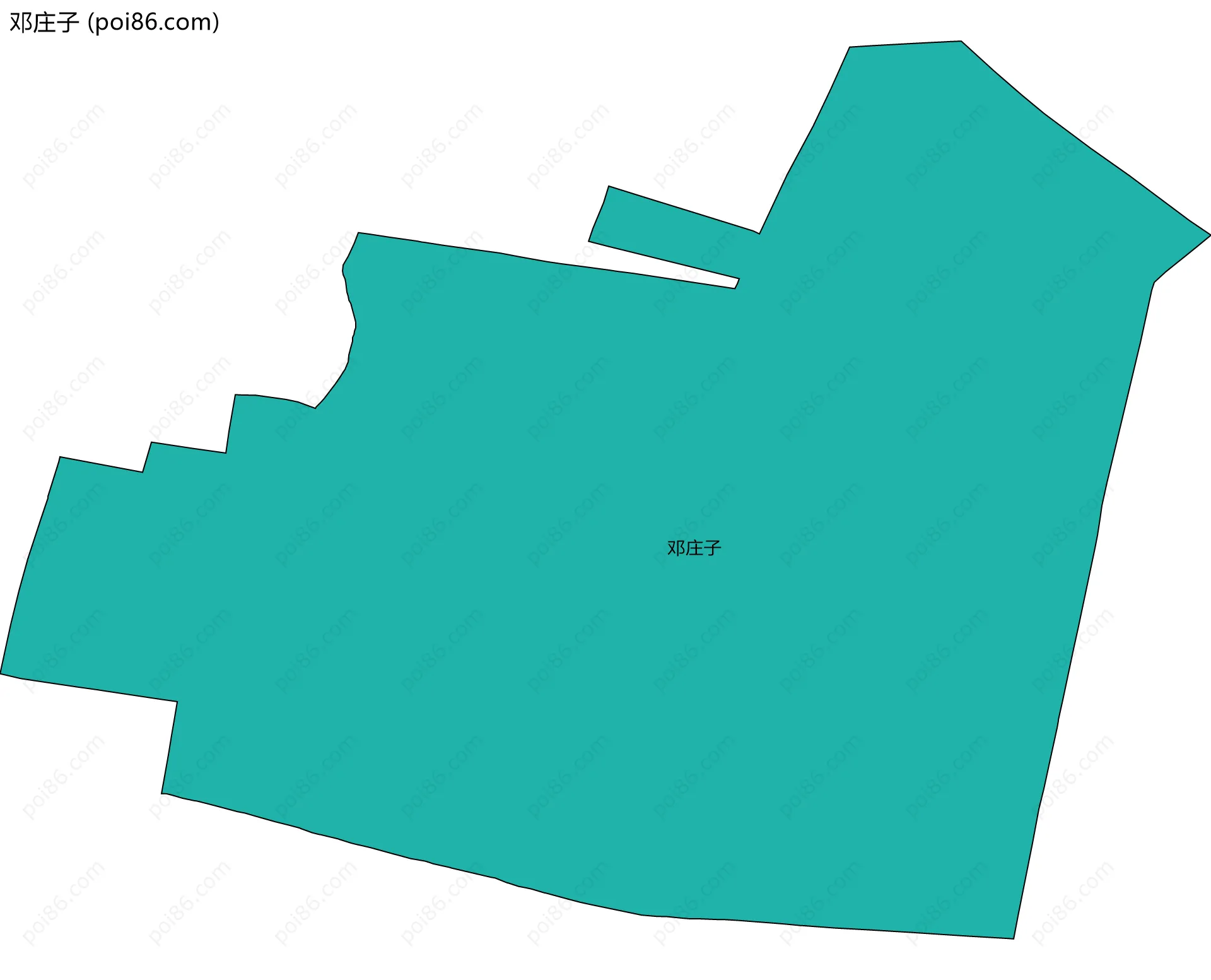 邓庄子边界地图