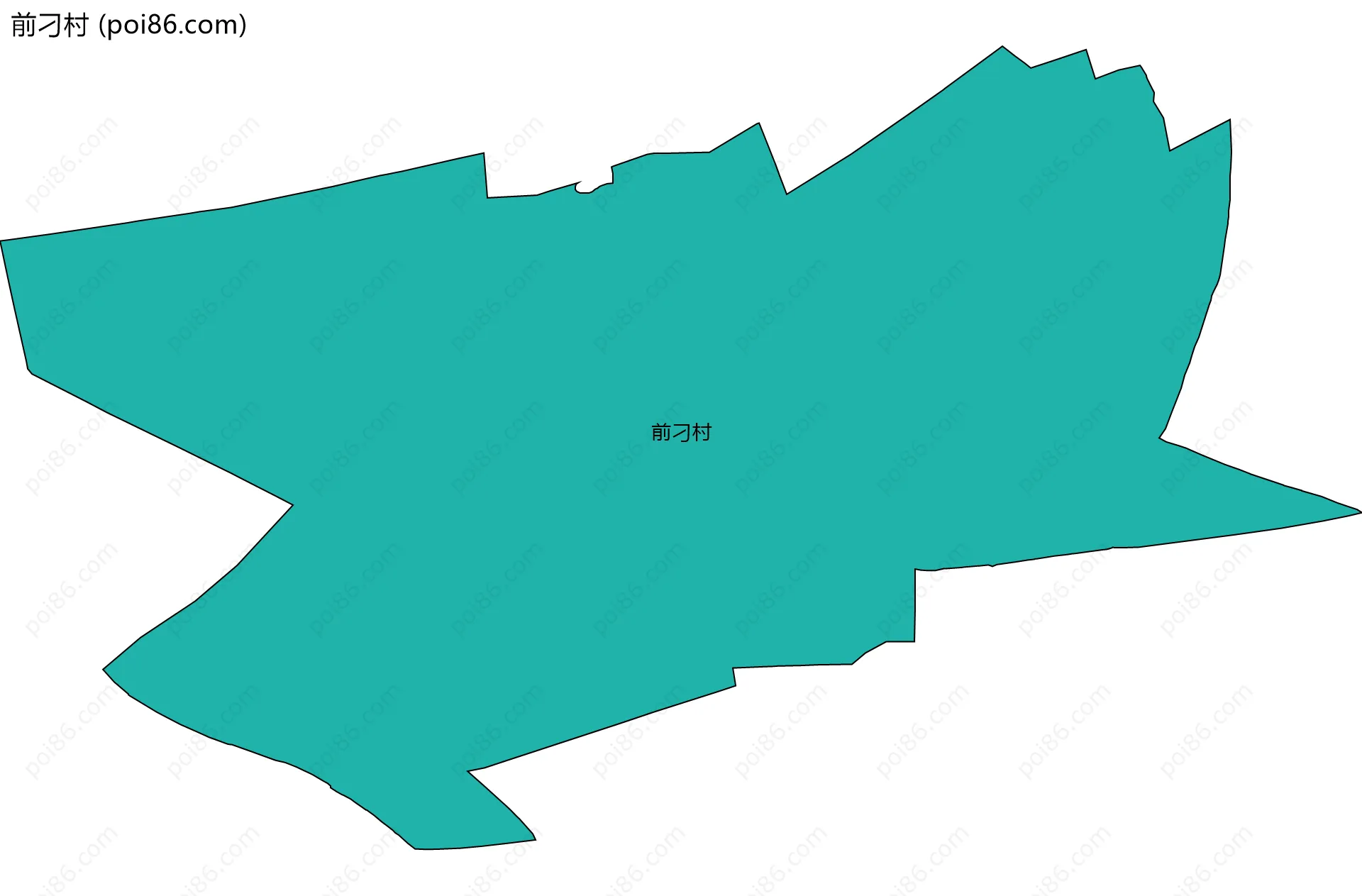 前刁村边界地图