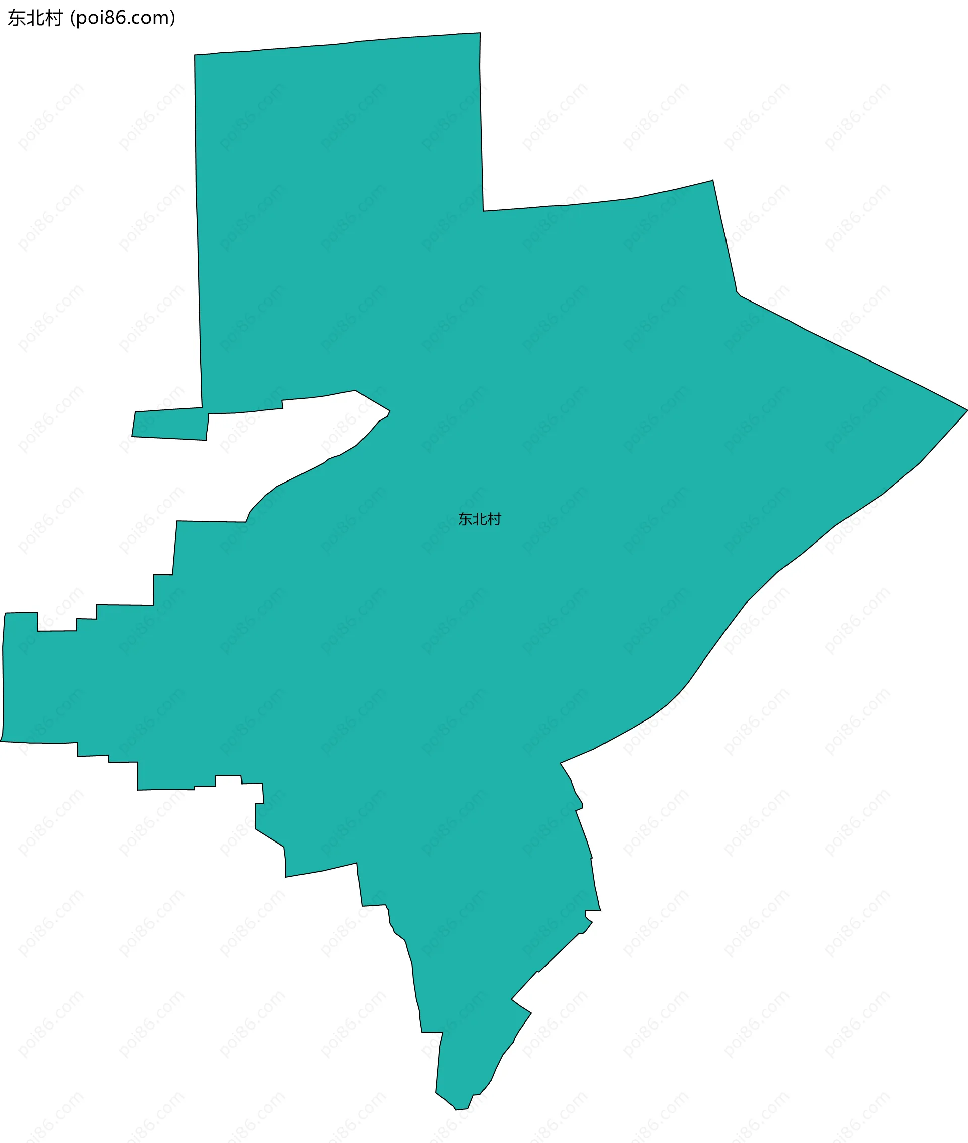 东北村边界地图