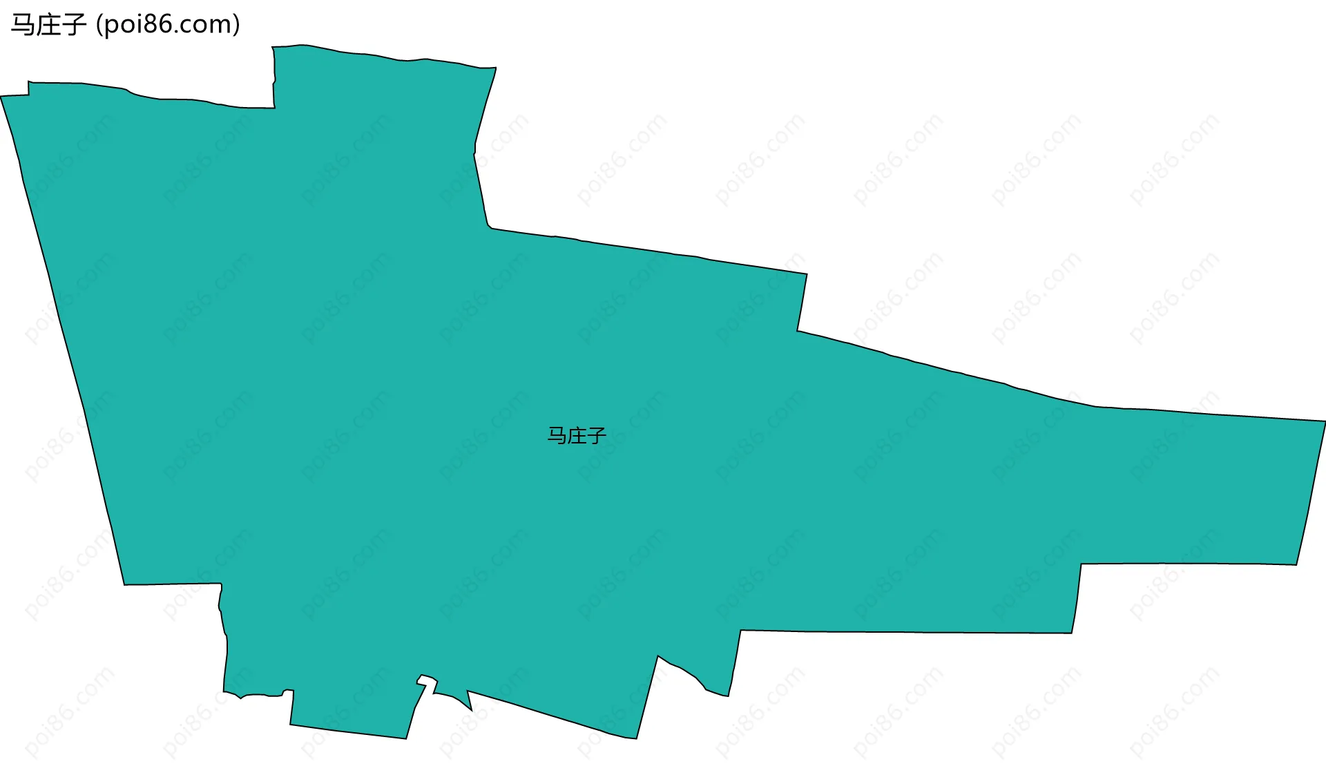 马庄子边界地图