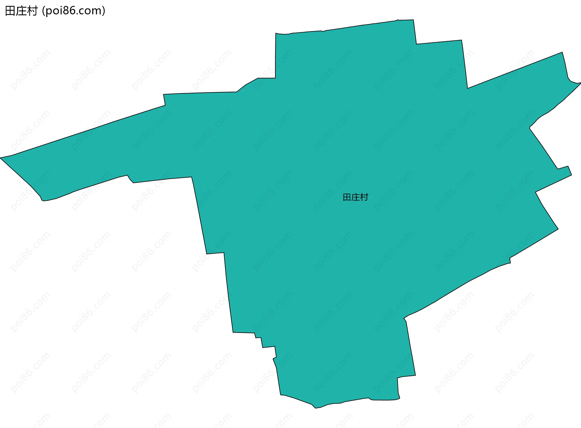 田庄村边界地图