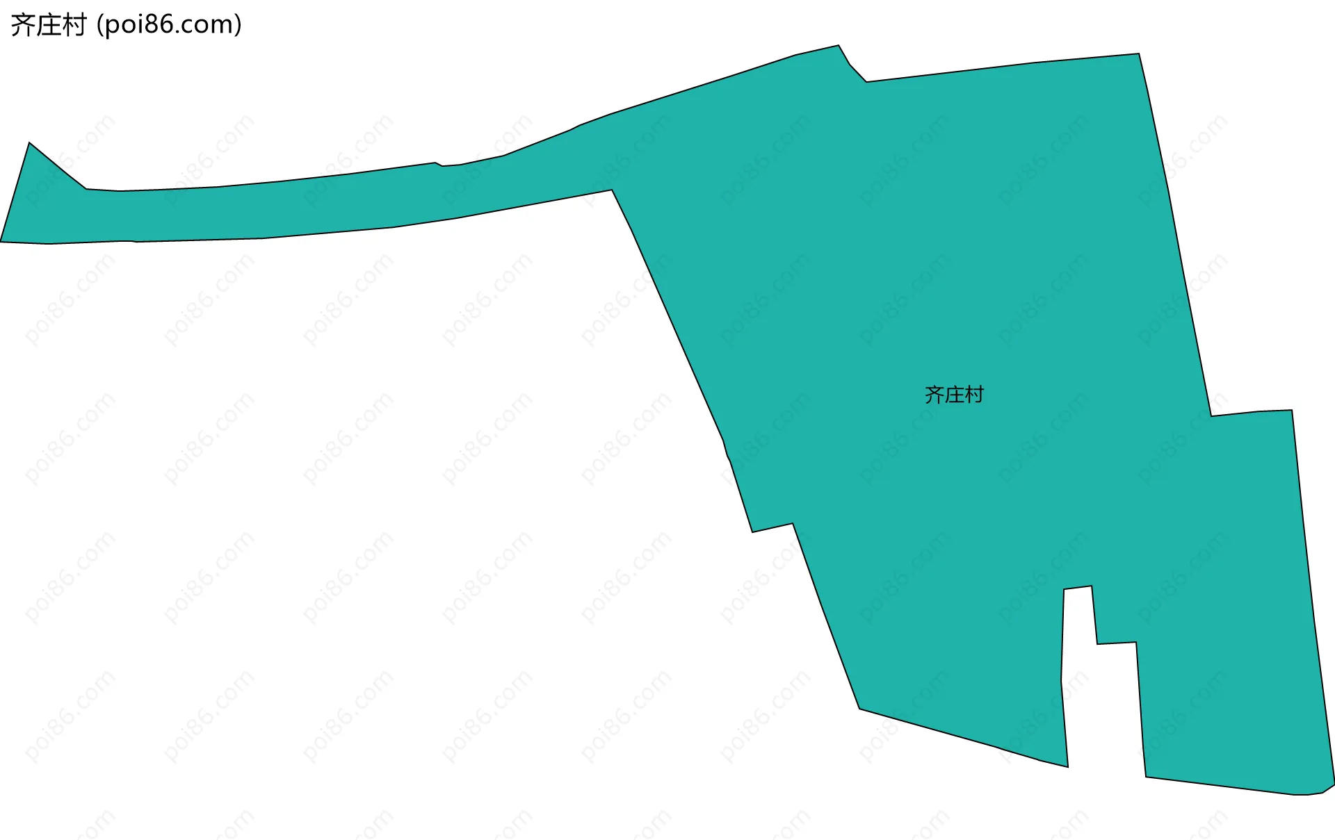 齐庄村边界地图