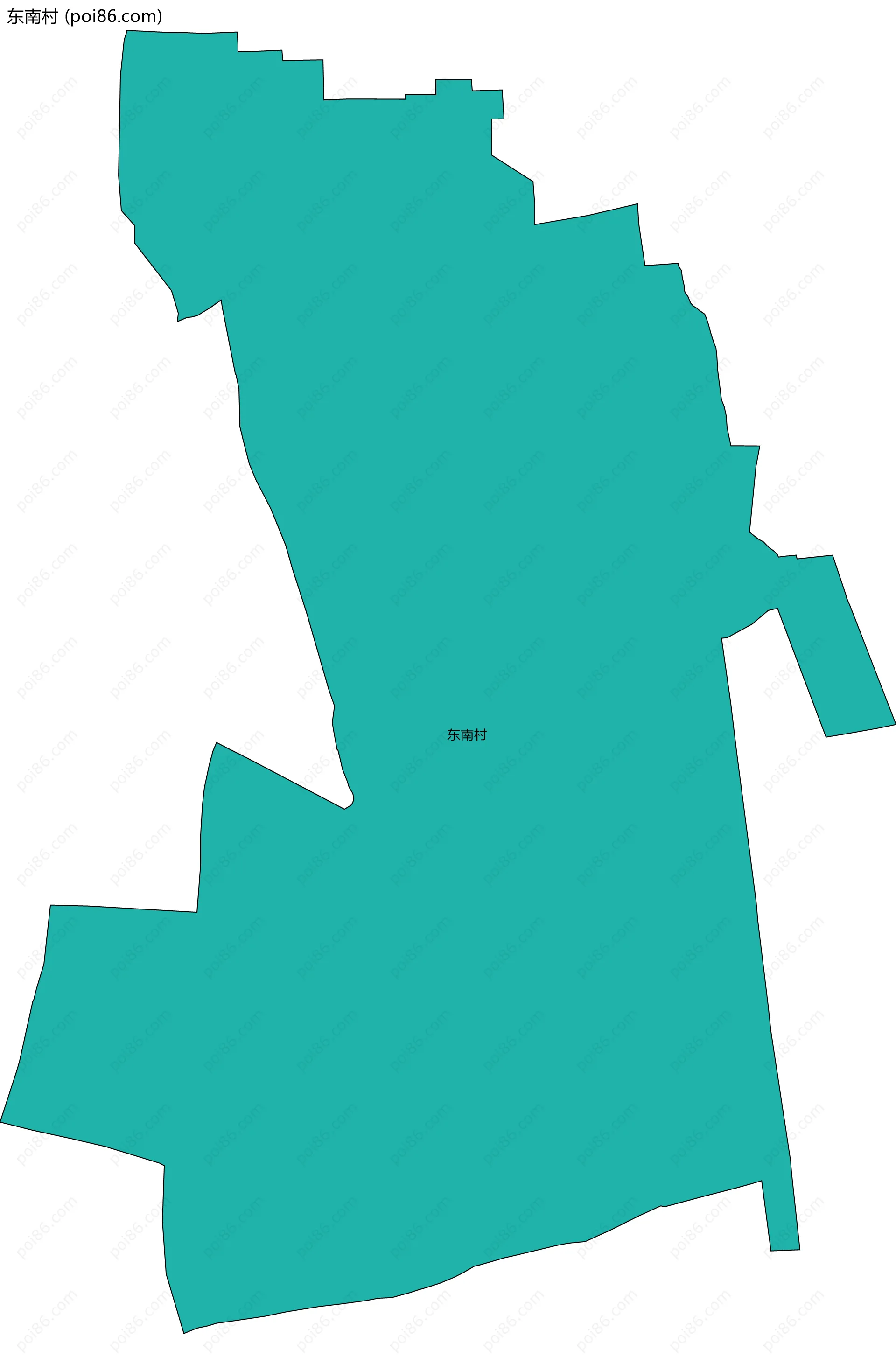 东南村边界地图