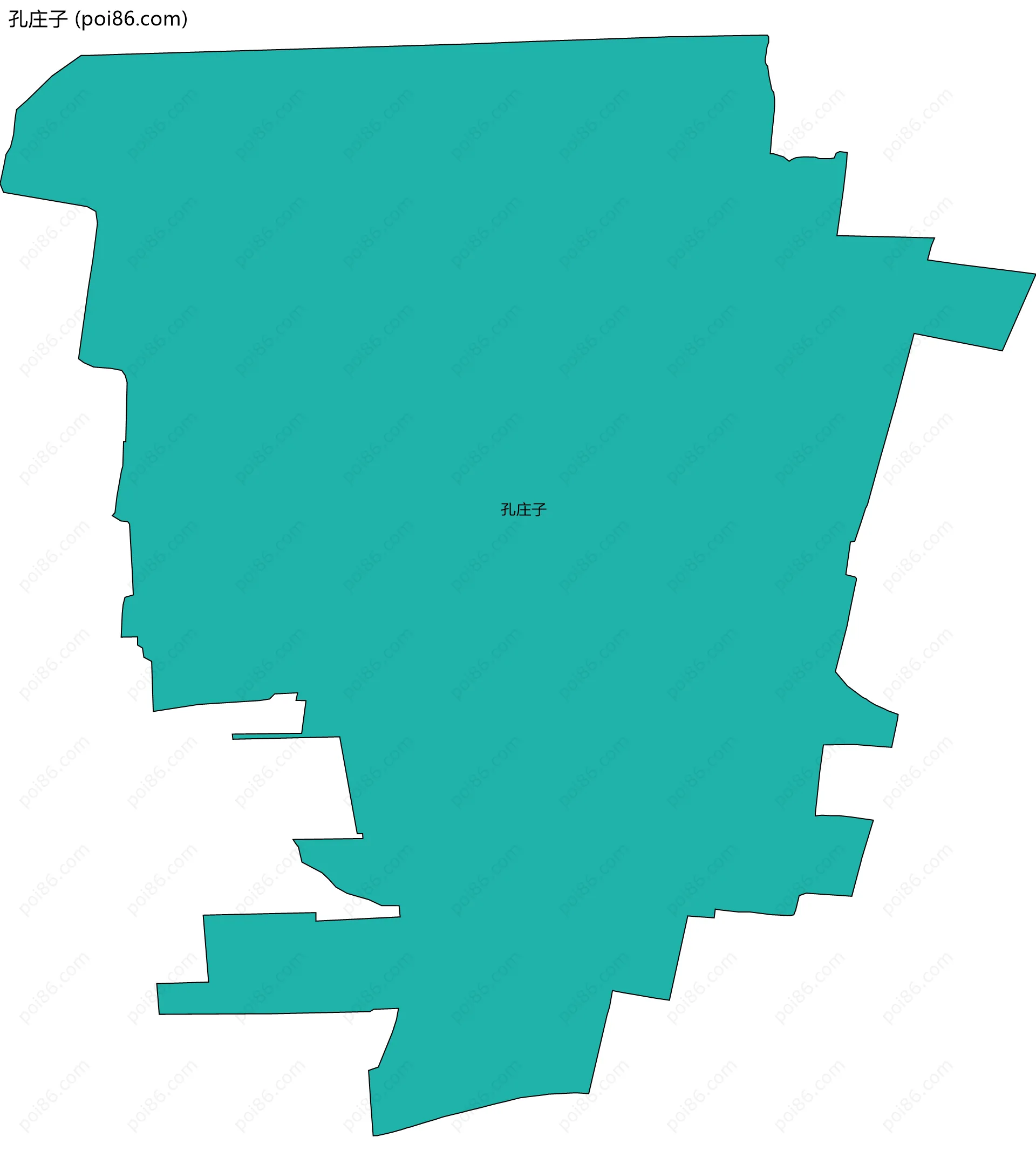 孔庄子边界地图