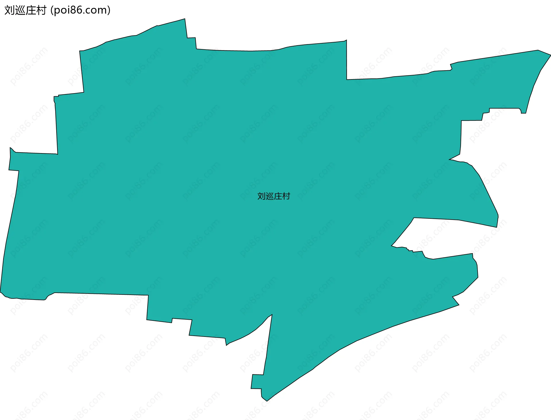 刘巡庄村边界地图