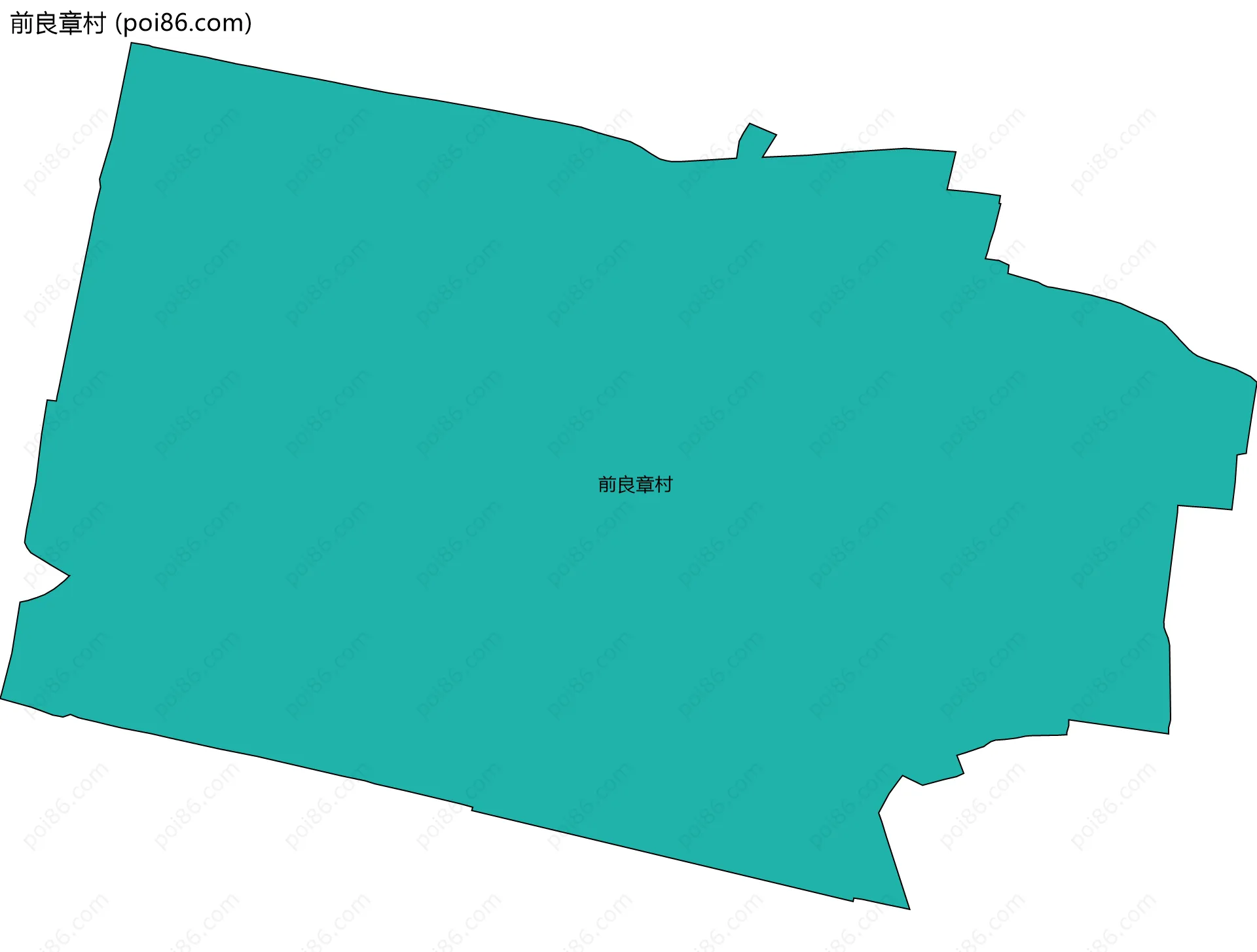 前良章村边界地图