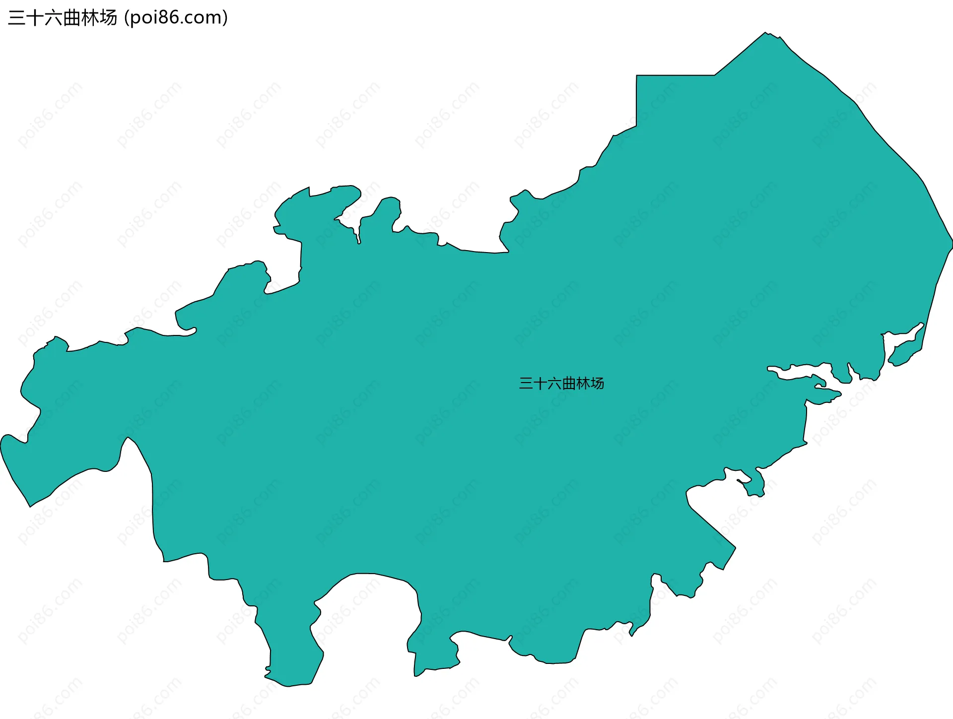 三十六曲林场边界地图