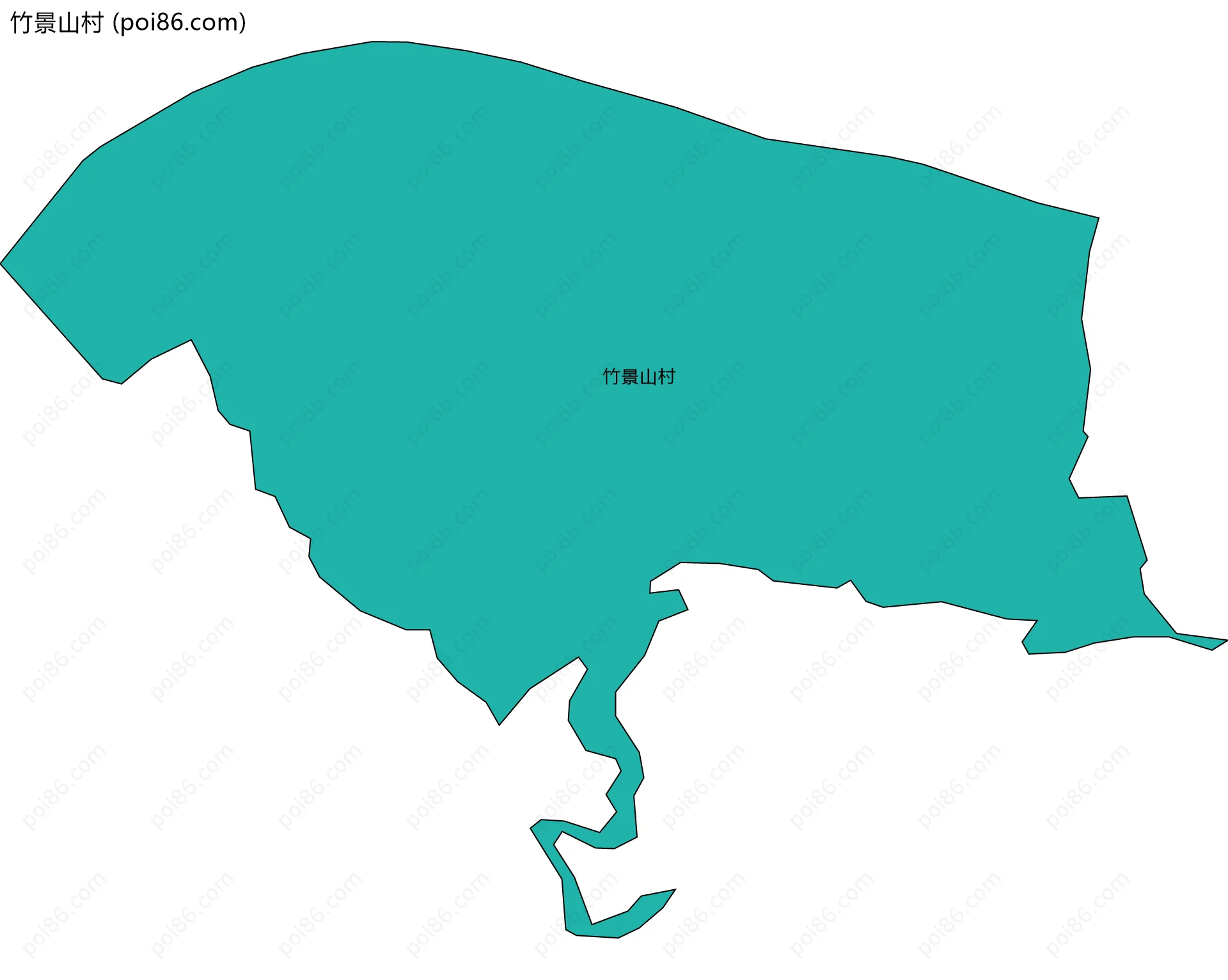 竹景山村边界地图