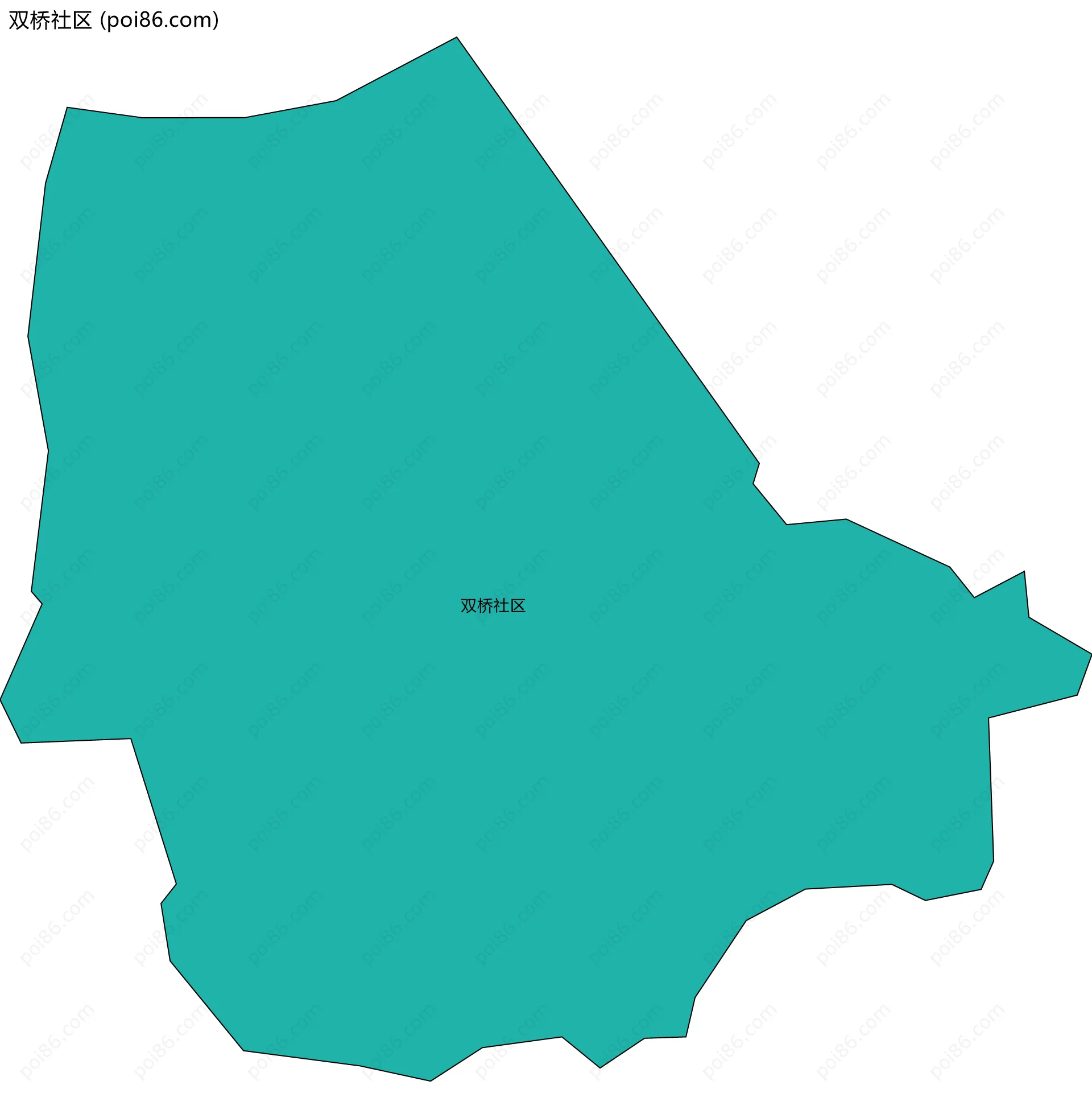 双桥社区边界地图